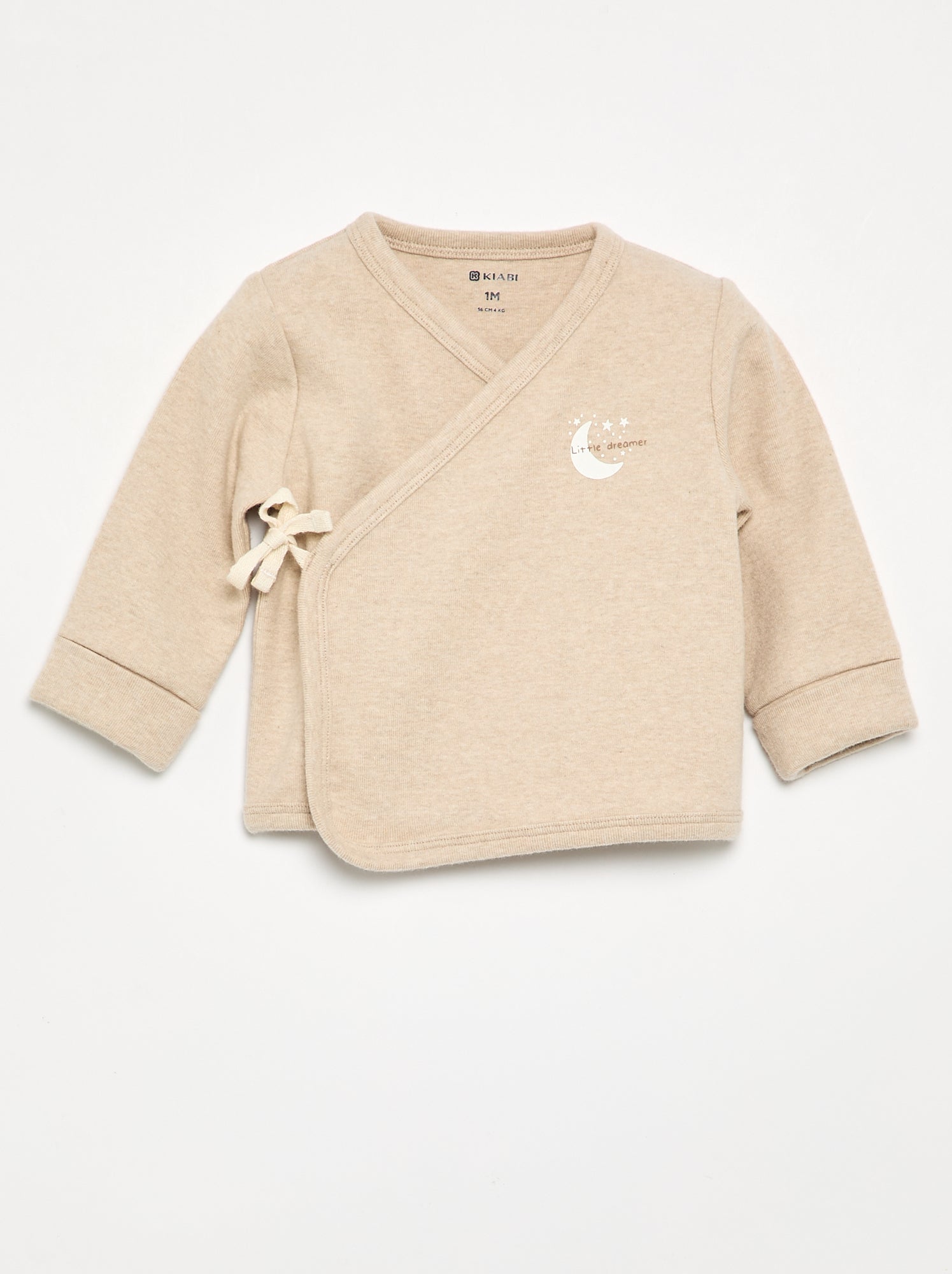 Ensemble pyjama en coton - 2 pièces - Beige