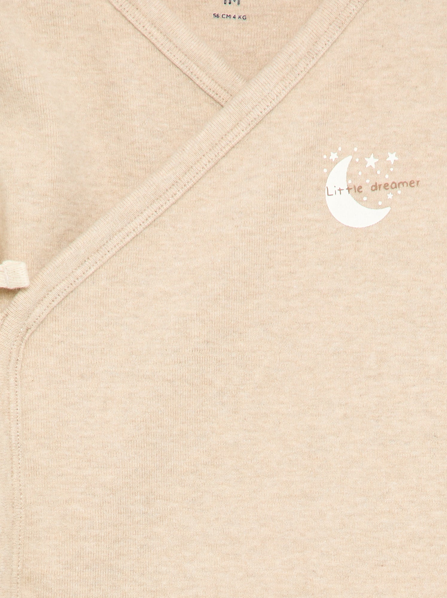 Ensemble pyjama en coton - 2 pièces - Beige