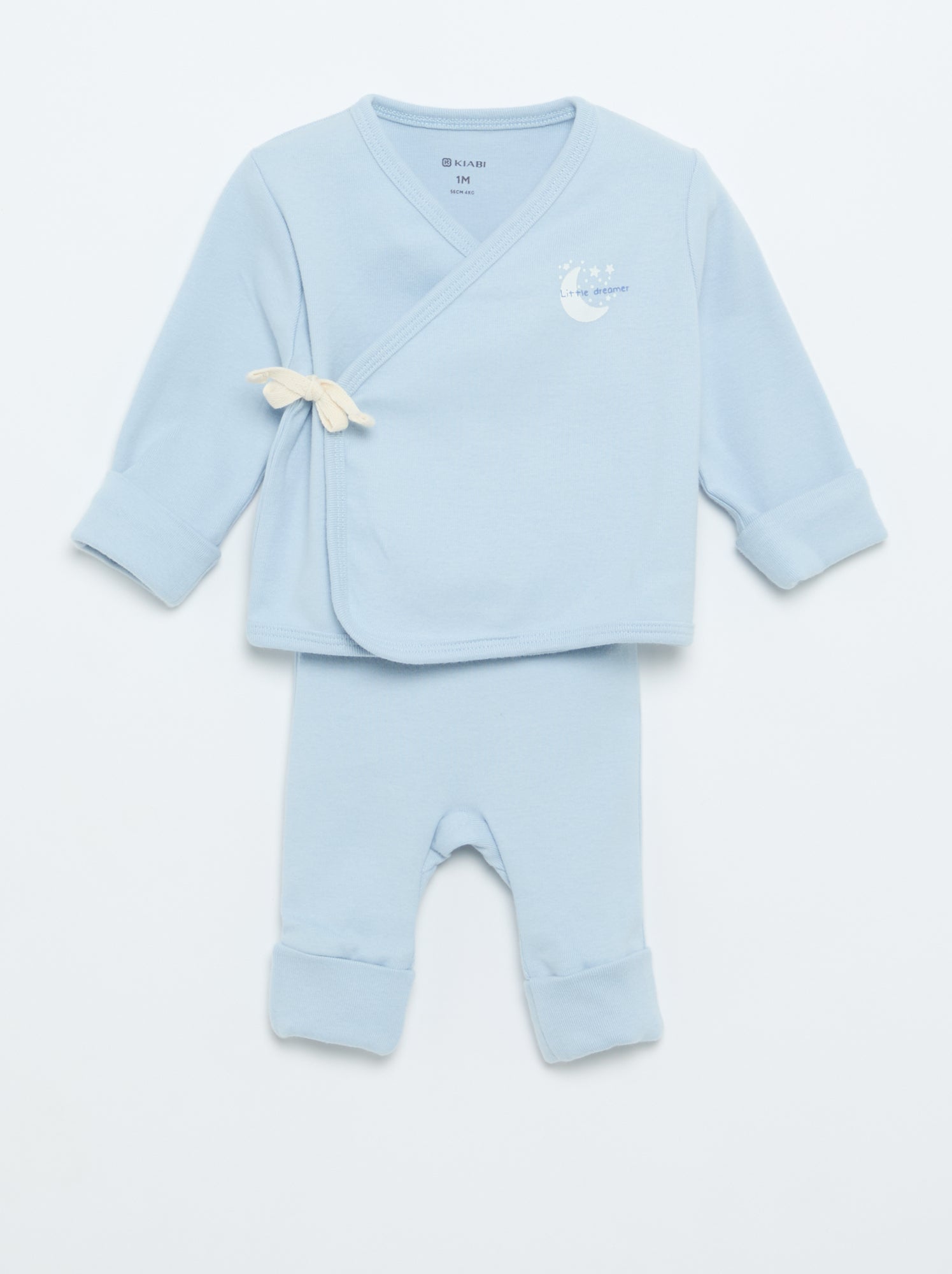Ensemble pyjama en coton - 2 pièces - Bleu