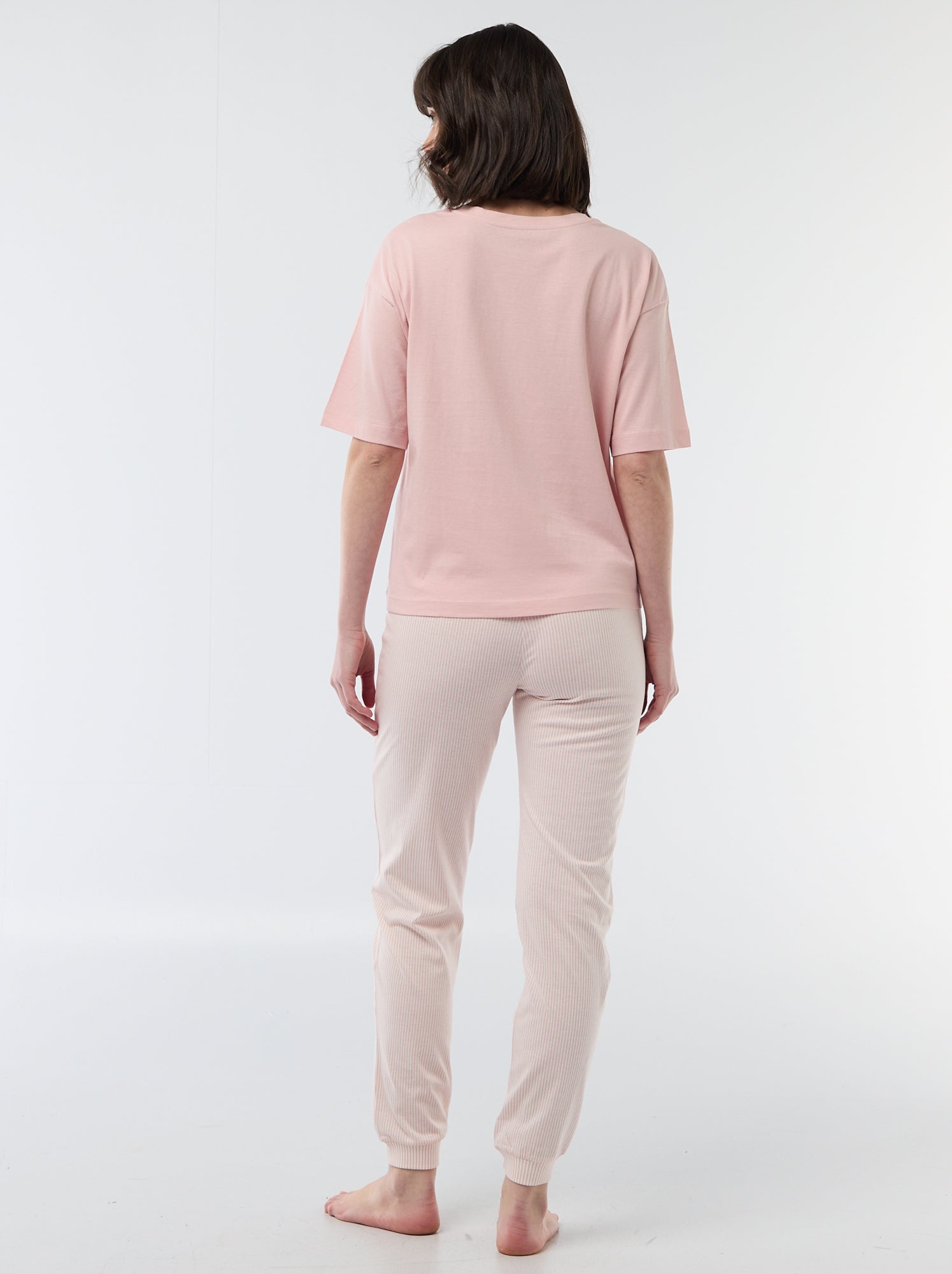 Ensemble pyjama long - 2 pièces - Rose