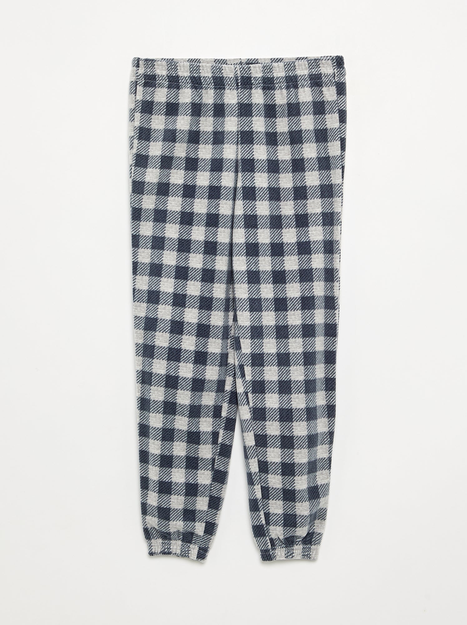 Ensemble pyjama long en polaire - 2 pièces - Gris
