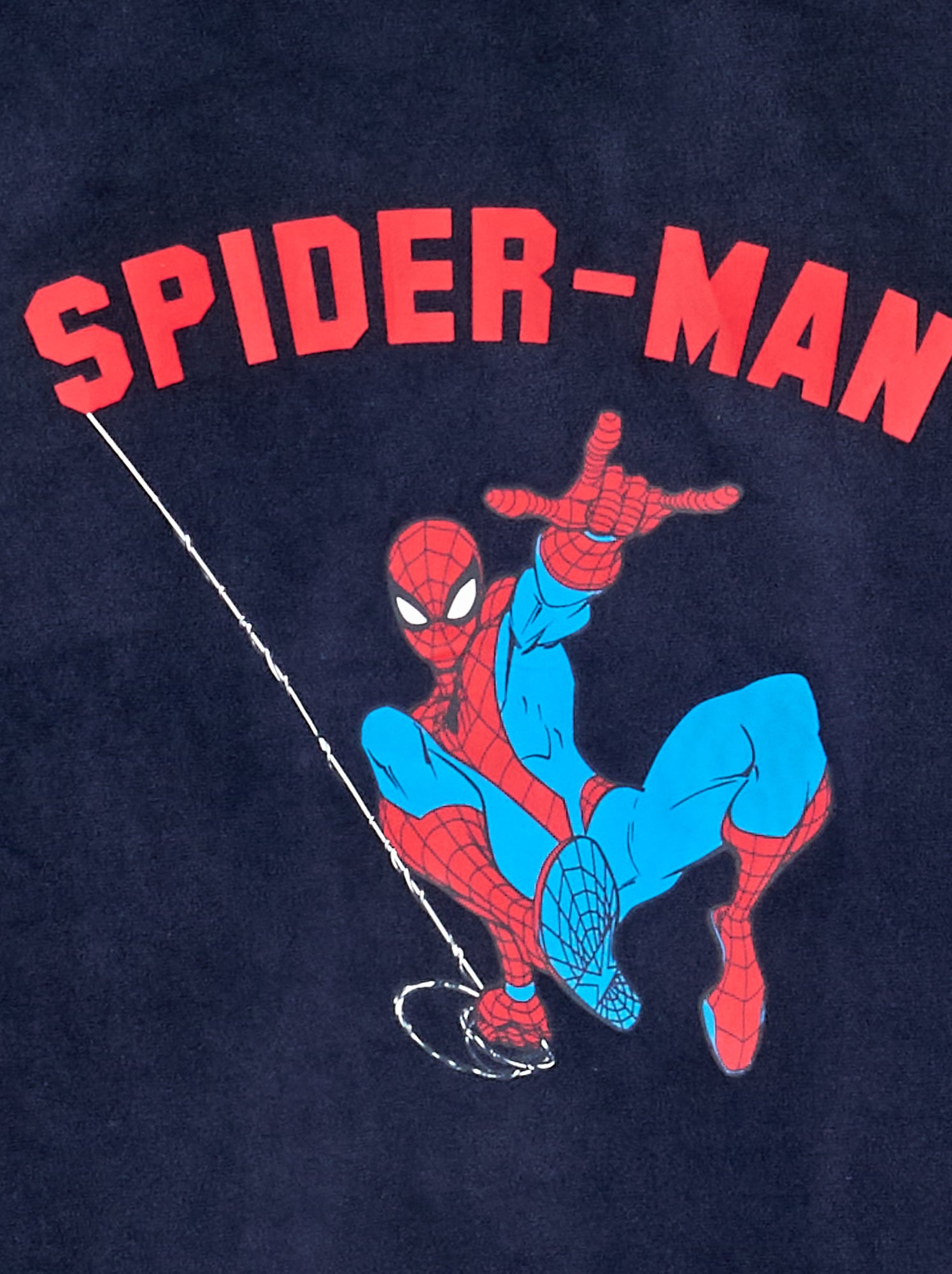 Ensemble pyjama long 'Spiderman' en polaire - 2 pièces - Bleu (GET14_1)