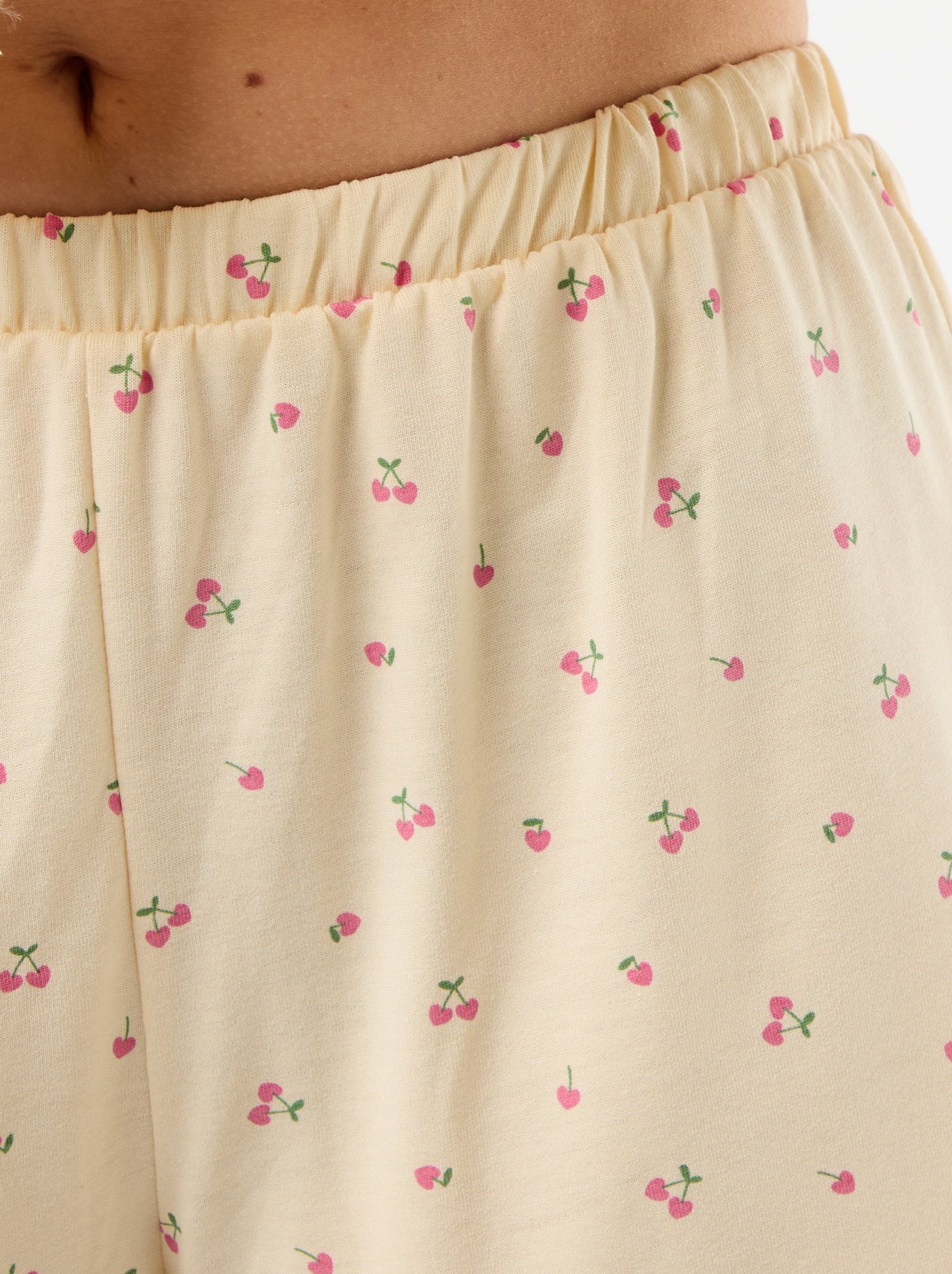 Ensemble pyjama short imprimé - 2 pièces - Jaune