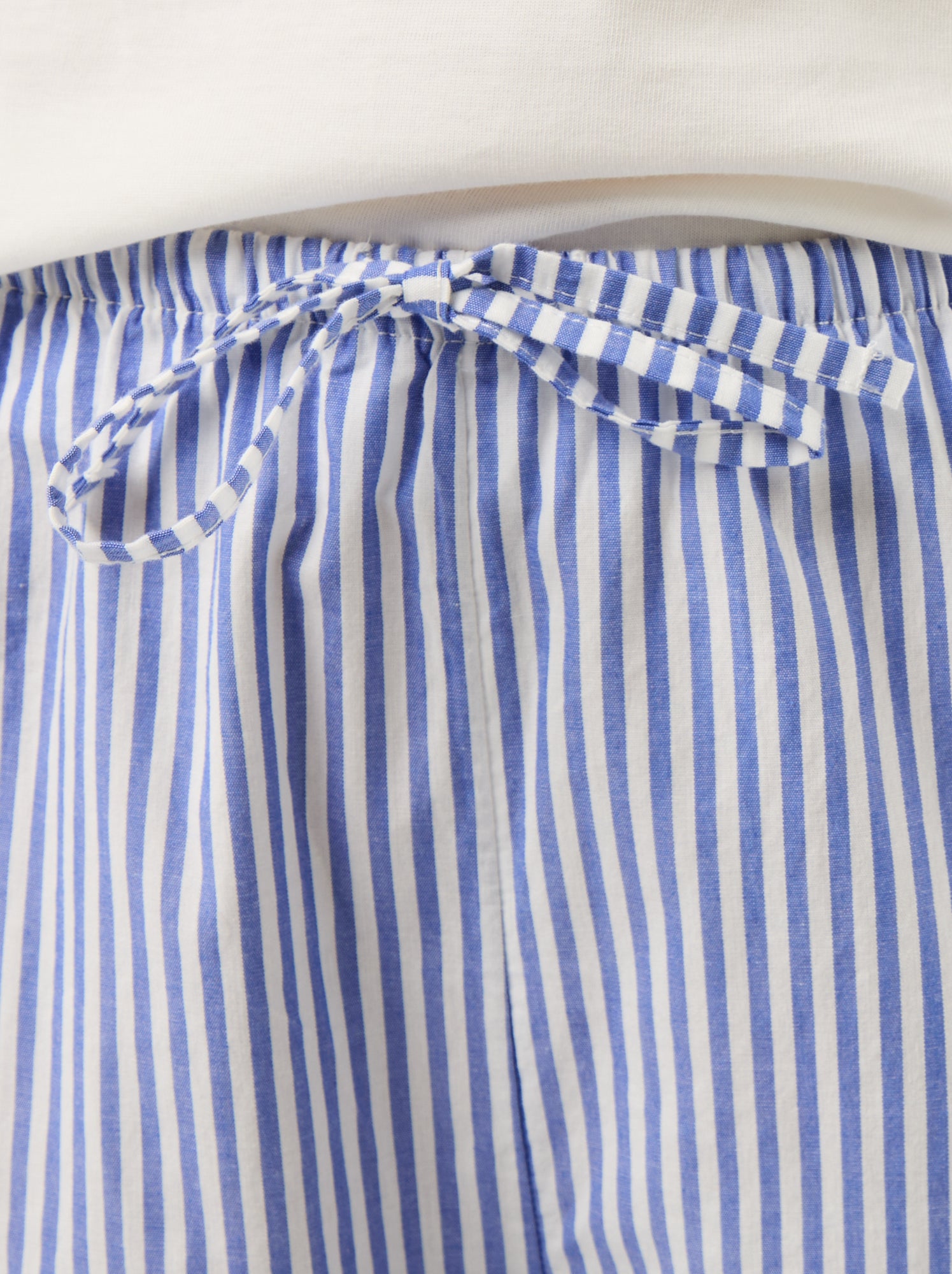 Ensemble pyjama tee-shirt + pantalon à rayures- 2 pièces - Bleu