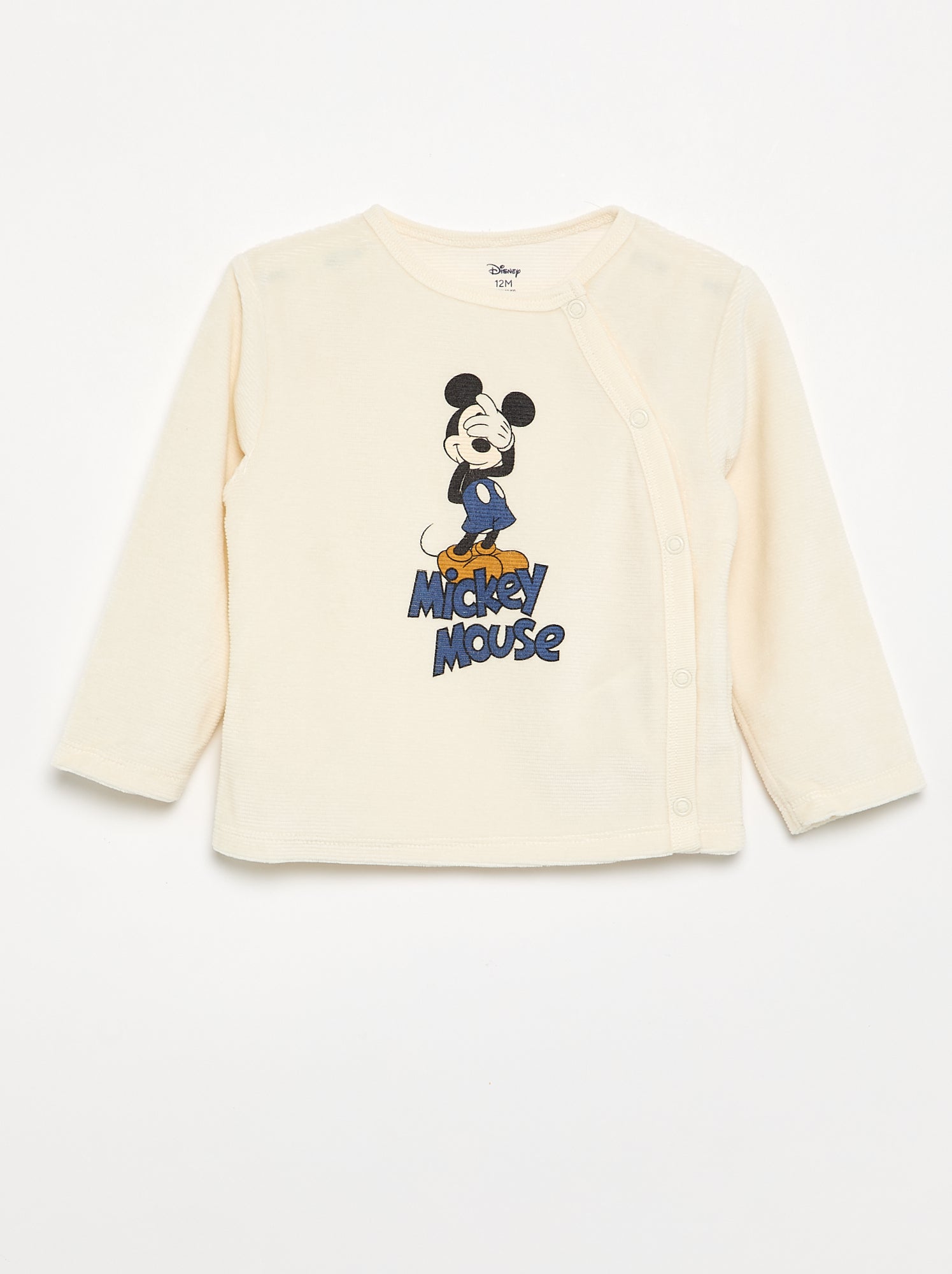 Ensemble pyjama velours 'Mickey Mouse' - 2 pièces - Bleu