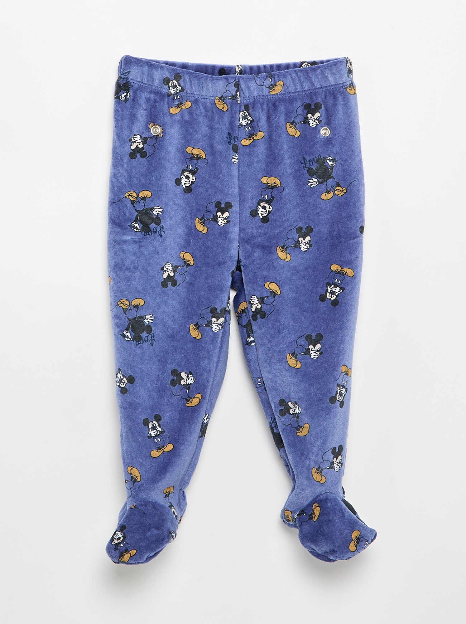 Ensemble pyjama velours 'Mickey Mouse' - 2 pièces - Bleu