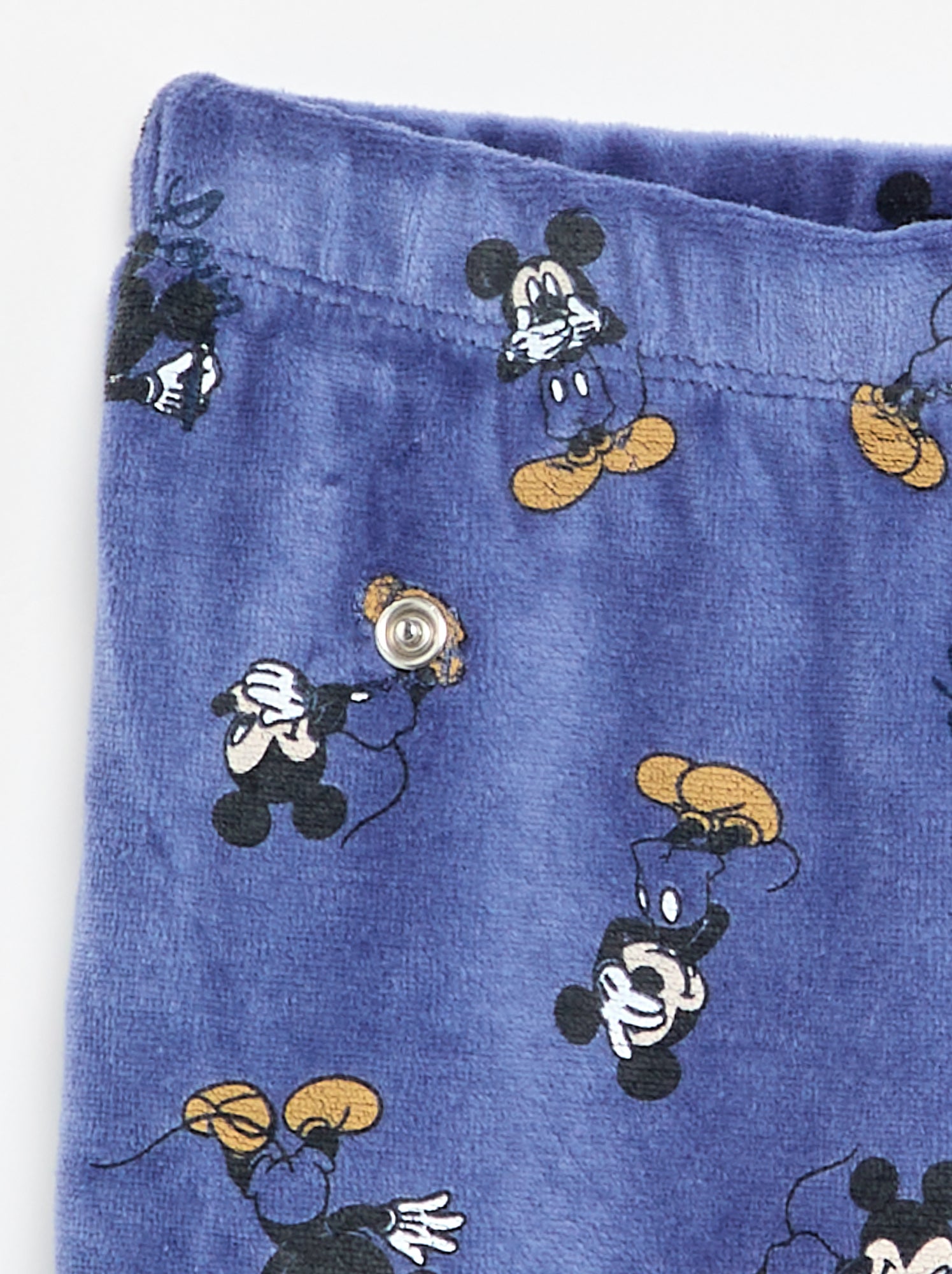 Ensemble pyjama velours 'Mickey Mouse' - 2 pièces - Bleu