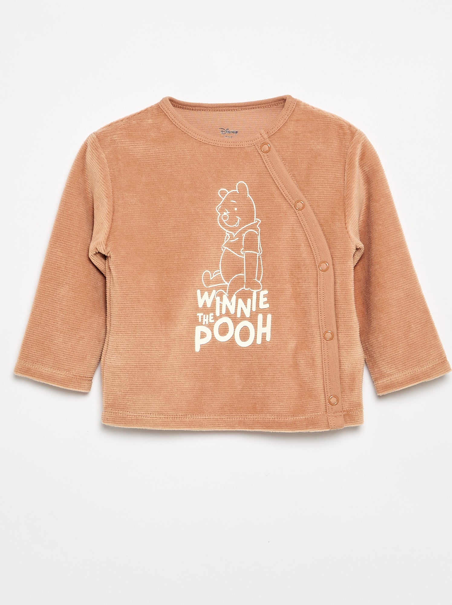 Ensemble pyjama velours 'Mickey Mouse' - 2 pièces - Marron