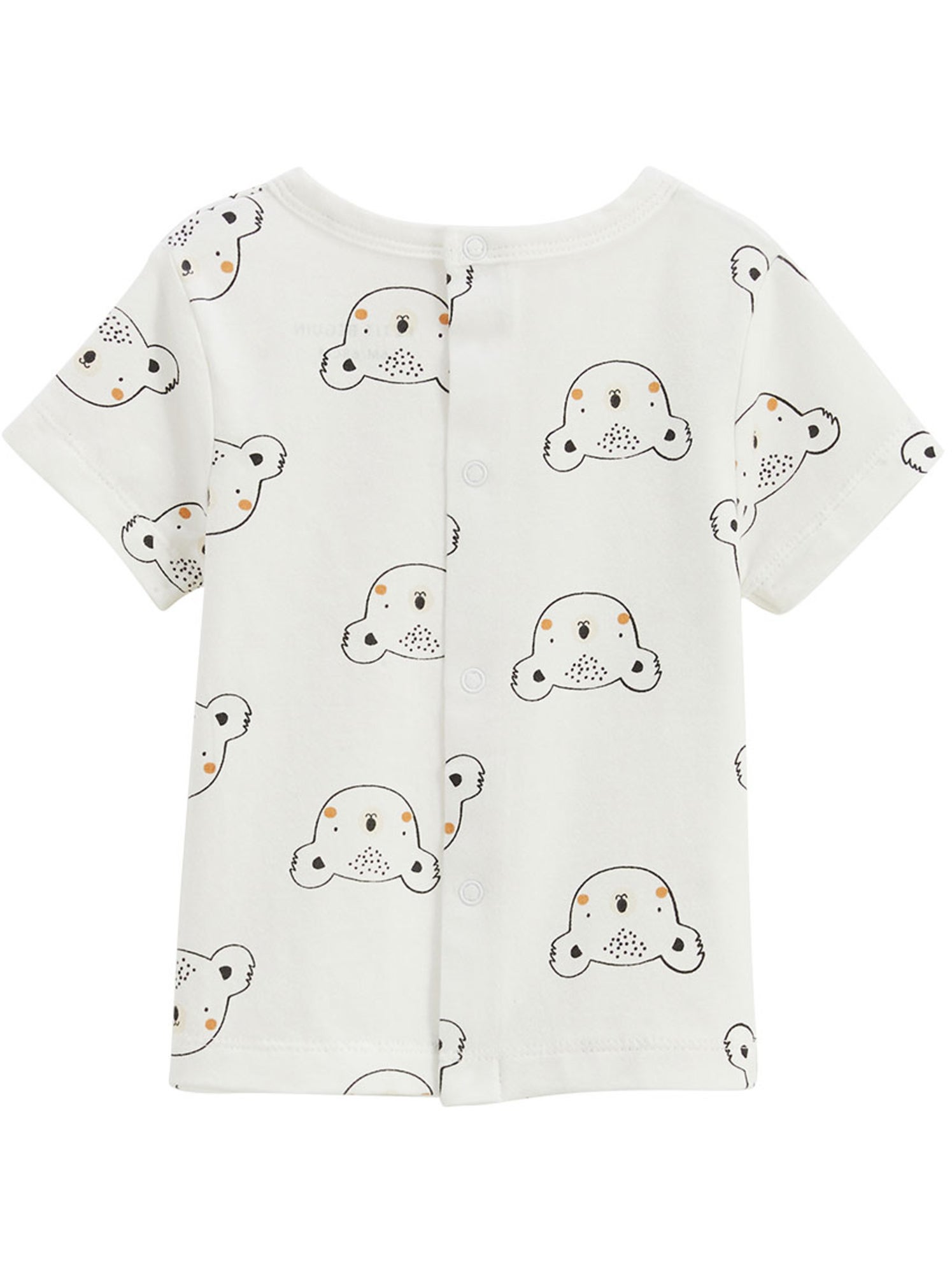 Ensemble salopette bébé en coton gaufré et t-shirt mini rêve - Moutarde