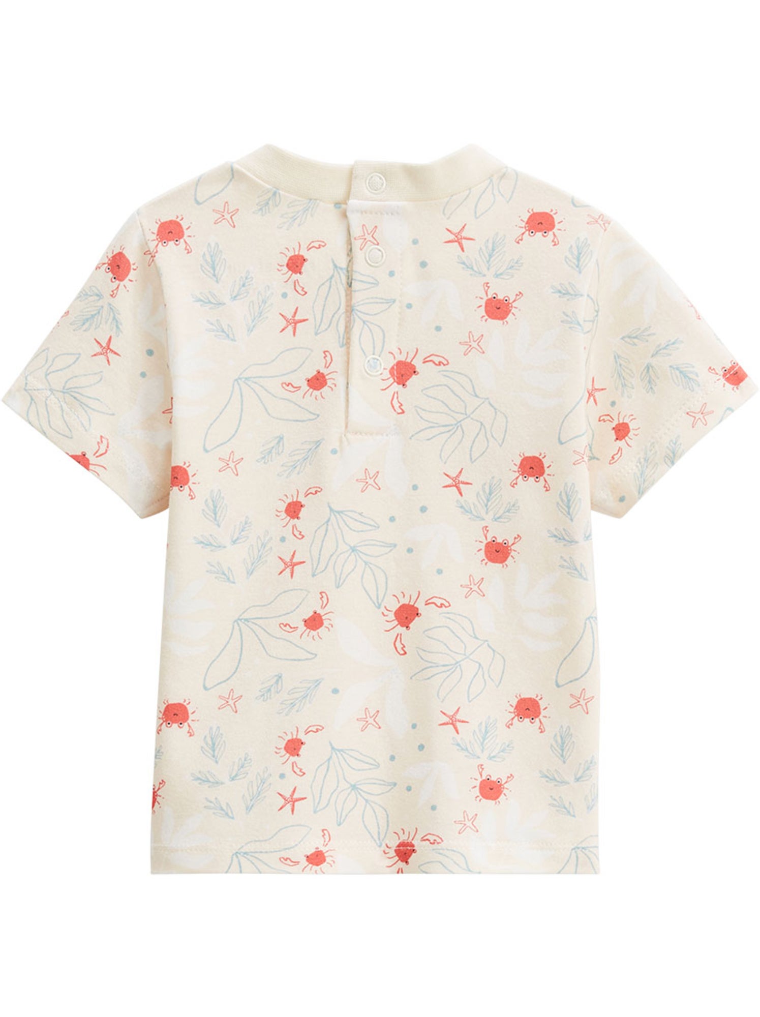 Ensemble salopette bébé en éponge et t-shirt cayo coco - Bleu