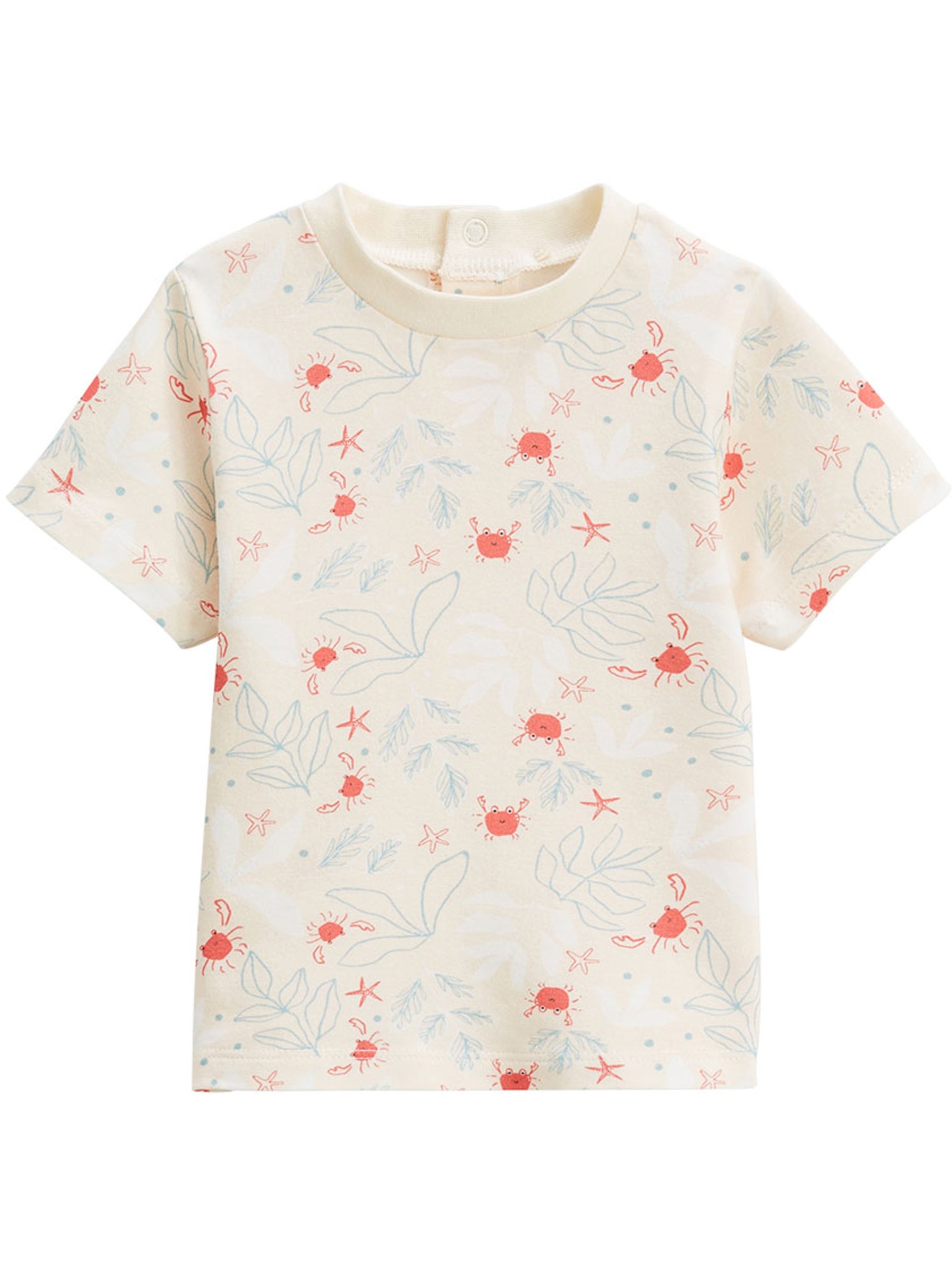 Ensemble salopette bébé en éponge et t-shirt cayo coco - Bleu