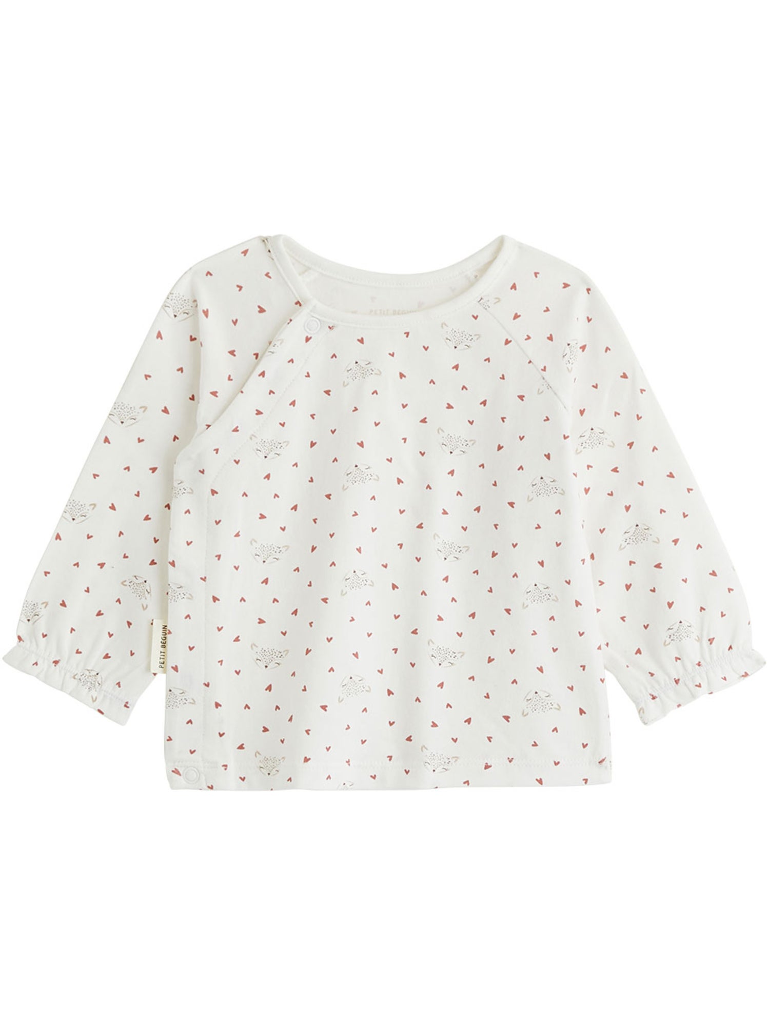 Ensemble salopette bébé en molleton et t-shirt doucette - Rose
