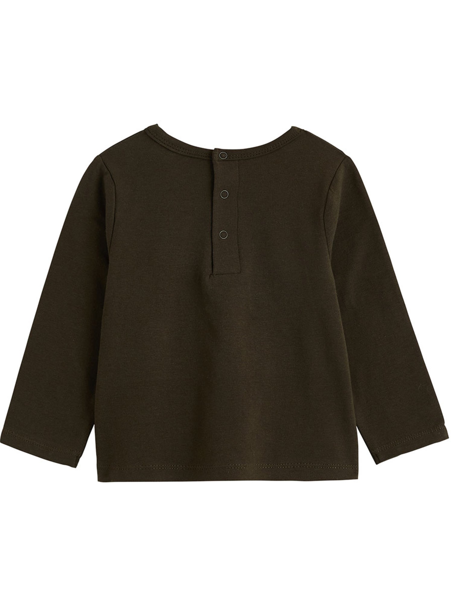 Ensemble salopette bébé en molleton et t-shirt ginkgo - Ecru