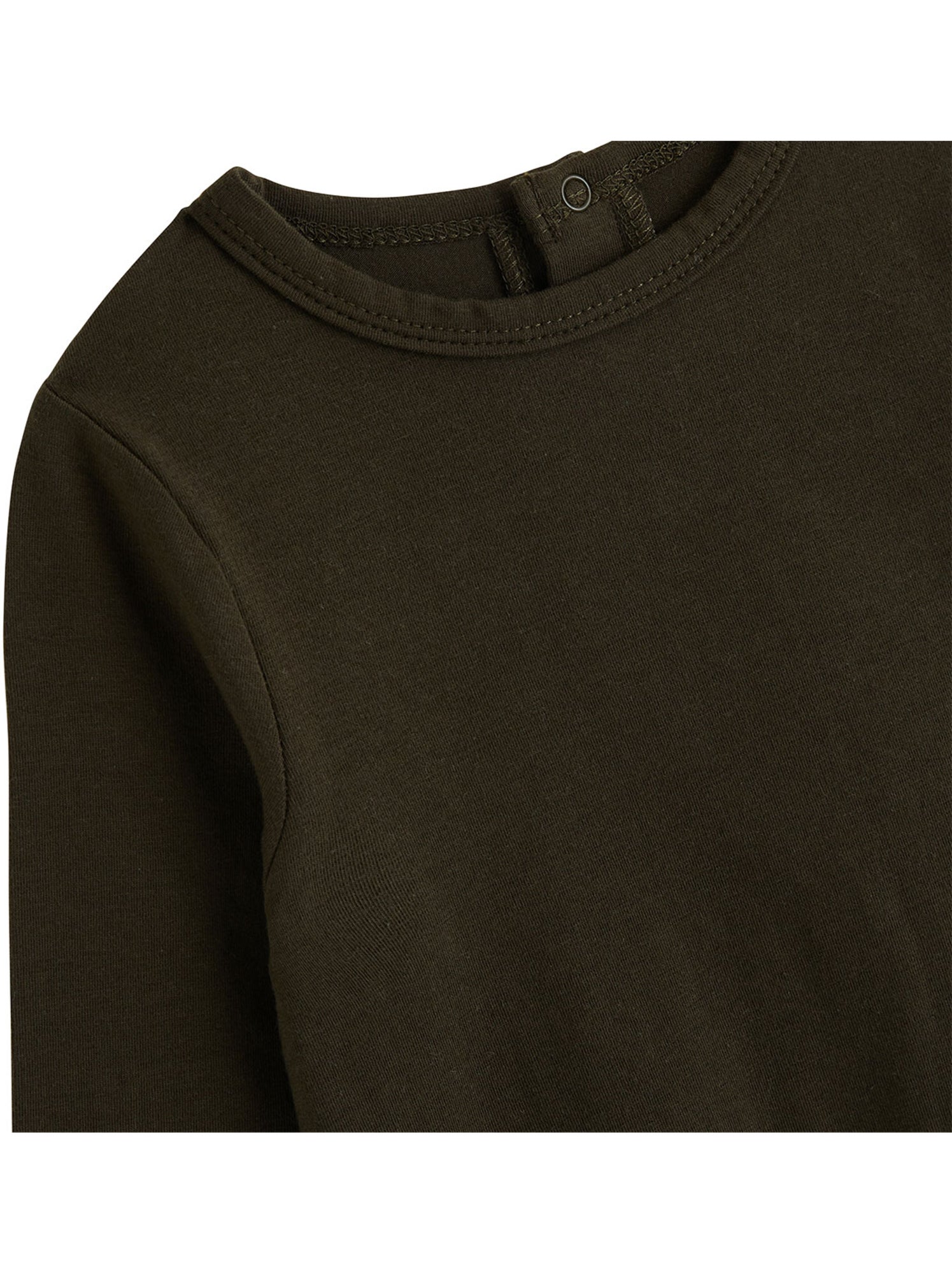 Ensemble salopette bébé en molleton et t-shirt ginkgo - Ecru