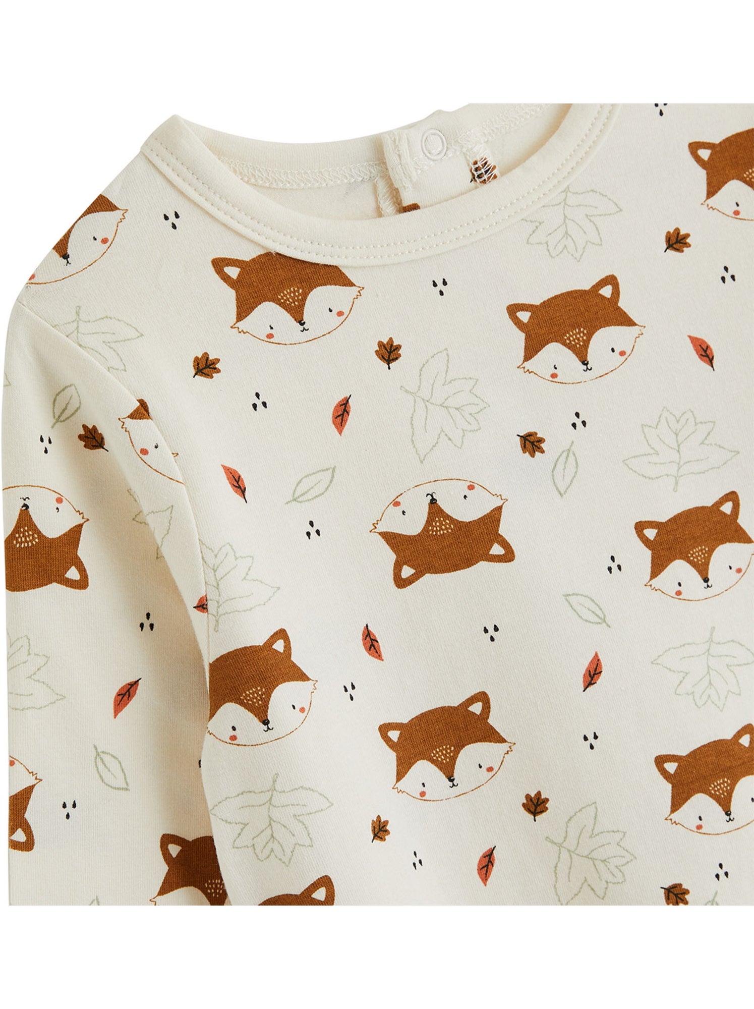 Ensemble salopette bébé en velours côtelé et t-shirt ginkgo - Vert