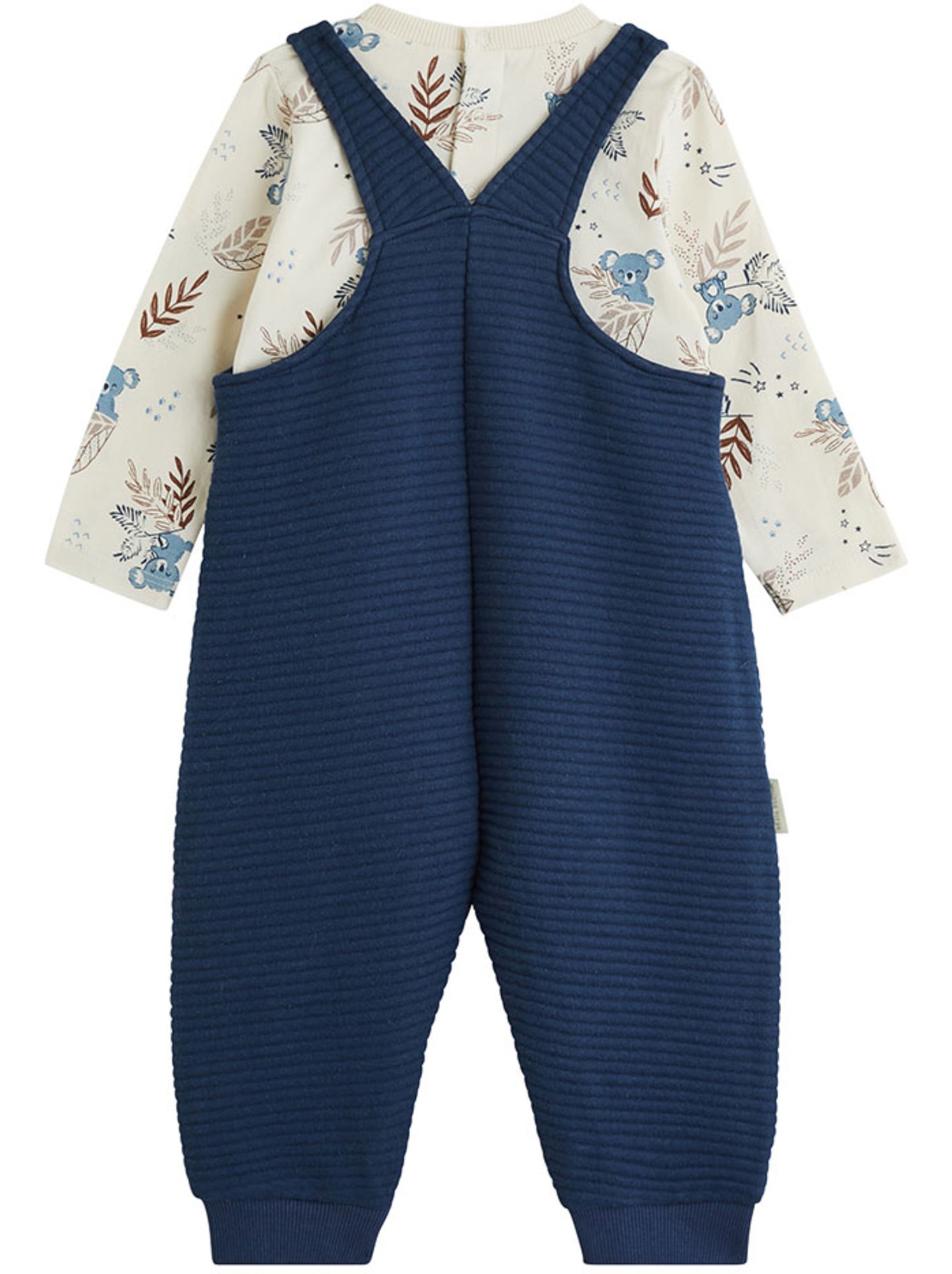 Ensemble salopette bébé et t-shirt mathéo - Bleu