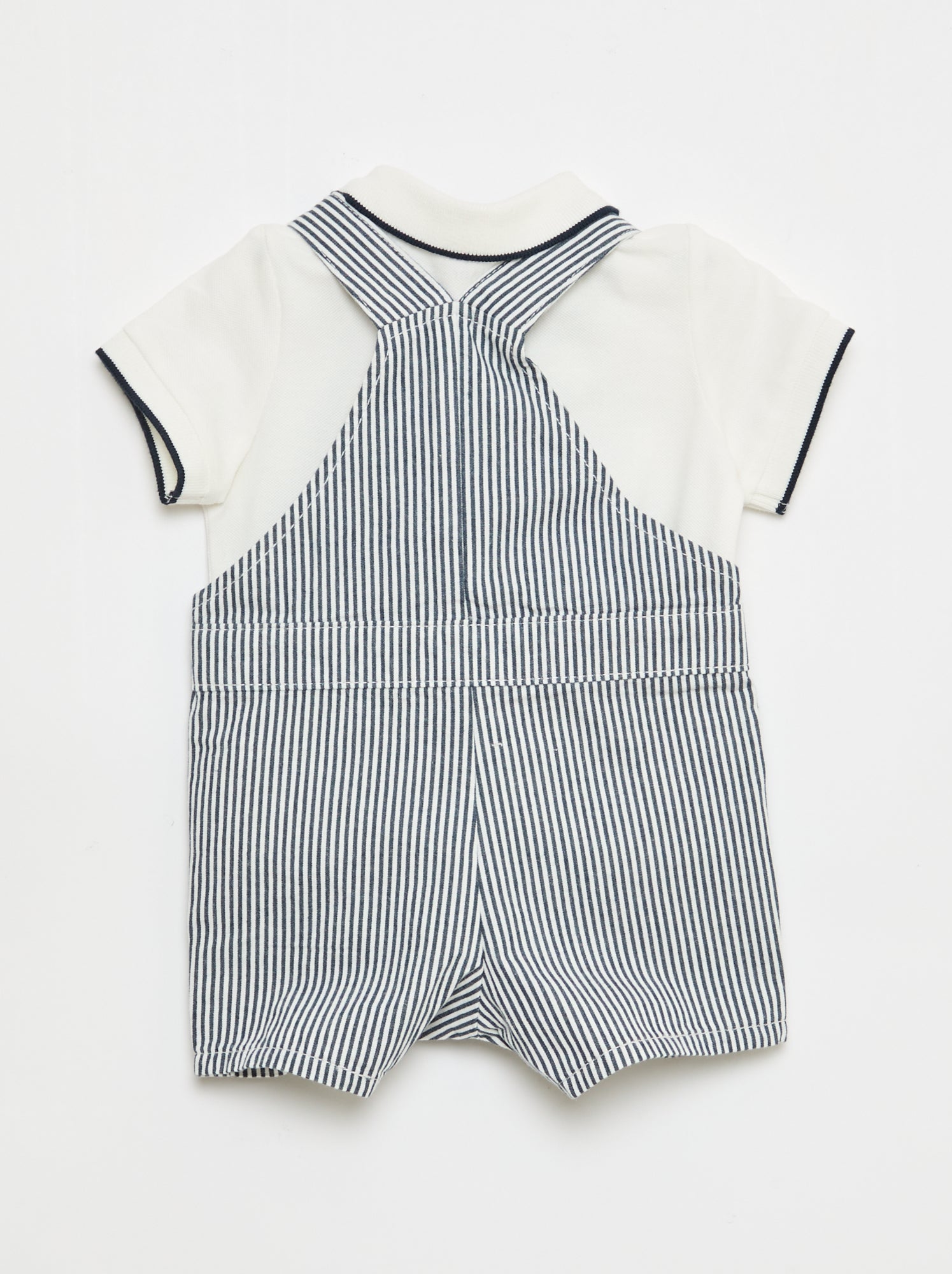 Ensemble salopette + polo - 2 pièces - Bleu (FDK23_1)