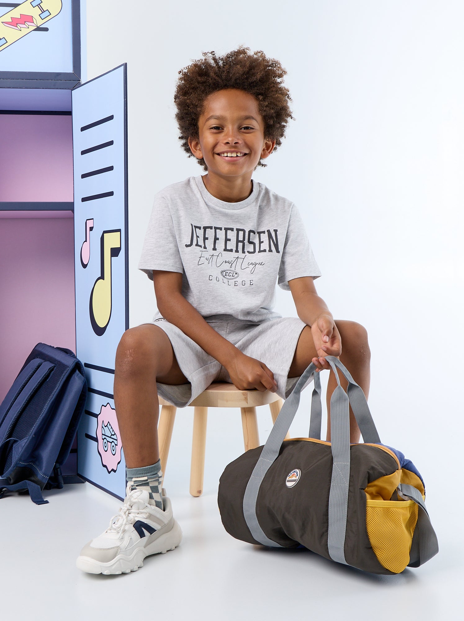 Ensemble short + t-shirt - 2 pièces - Gris