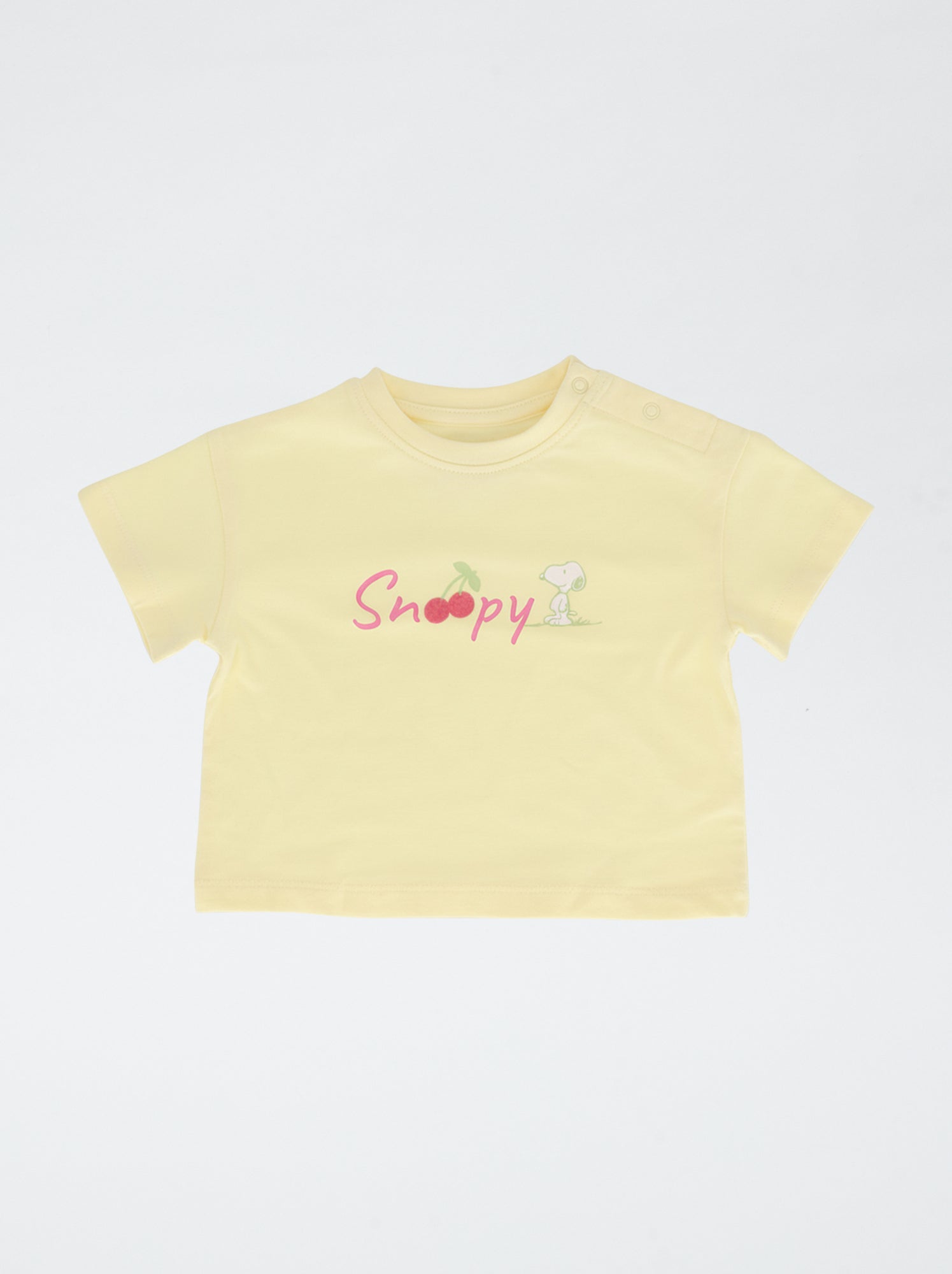 Ensemble short + T-shirt 'Snoopy' - Jaune