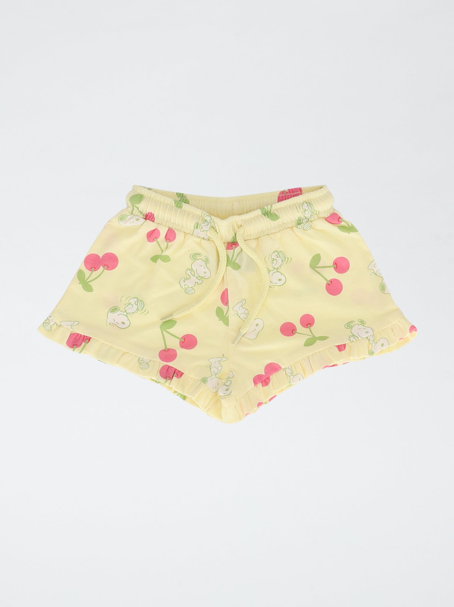 Ensemble short + T-shirt 'Snoopy' - Jaune