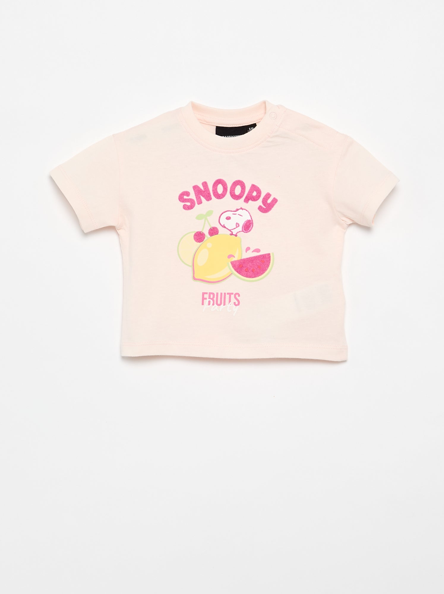 Ensemble short + T-shirt 'Snoopy' - Rose