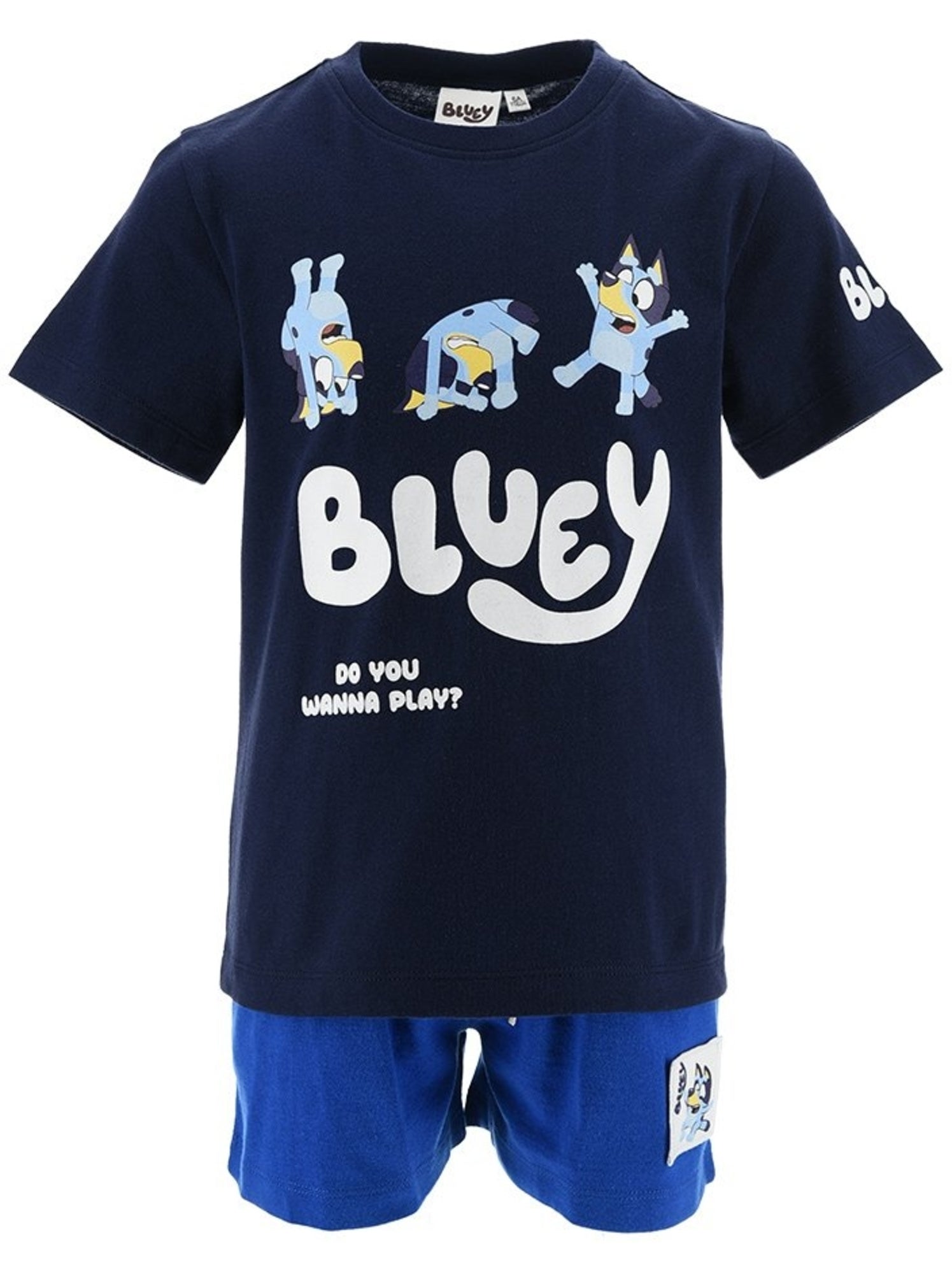 Ensemble short + tee-shirt bluey| licence officielle - Bleu