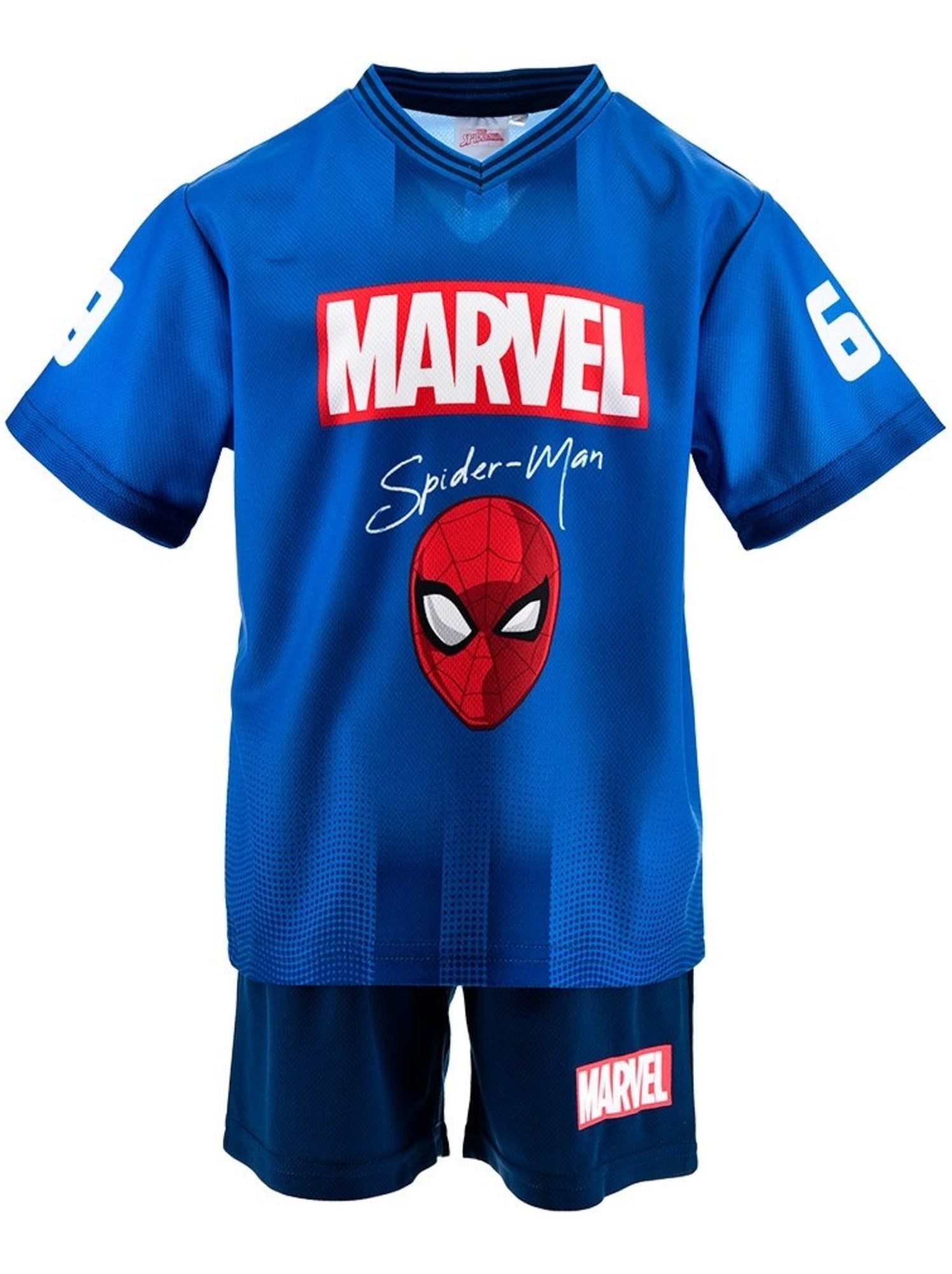 Ensemble short + tee-shirt spiderman| licence officielle - Bleu