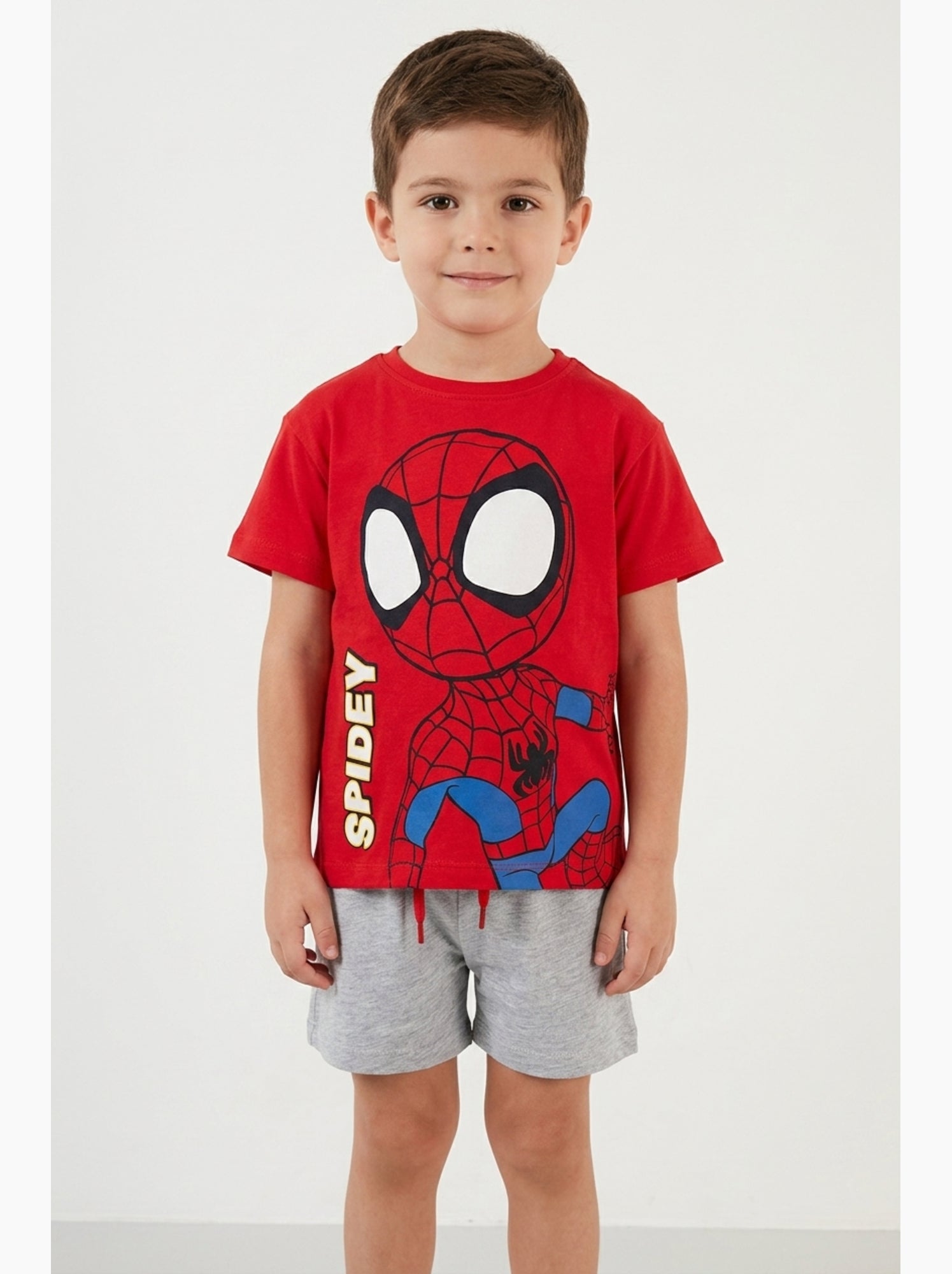 Ensemble Short + Tee-Shirt Spidey| Licence Officielle - Rouge