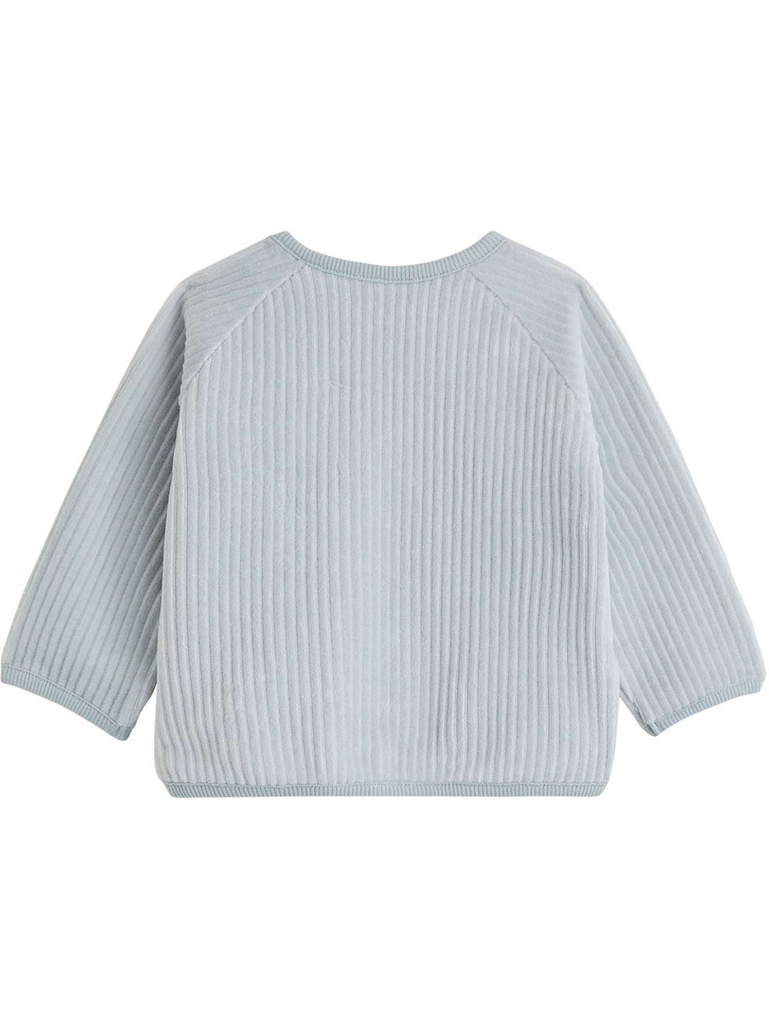 Ensemble sweat et pantalon bébé en velours voix lactée - Bleu