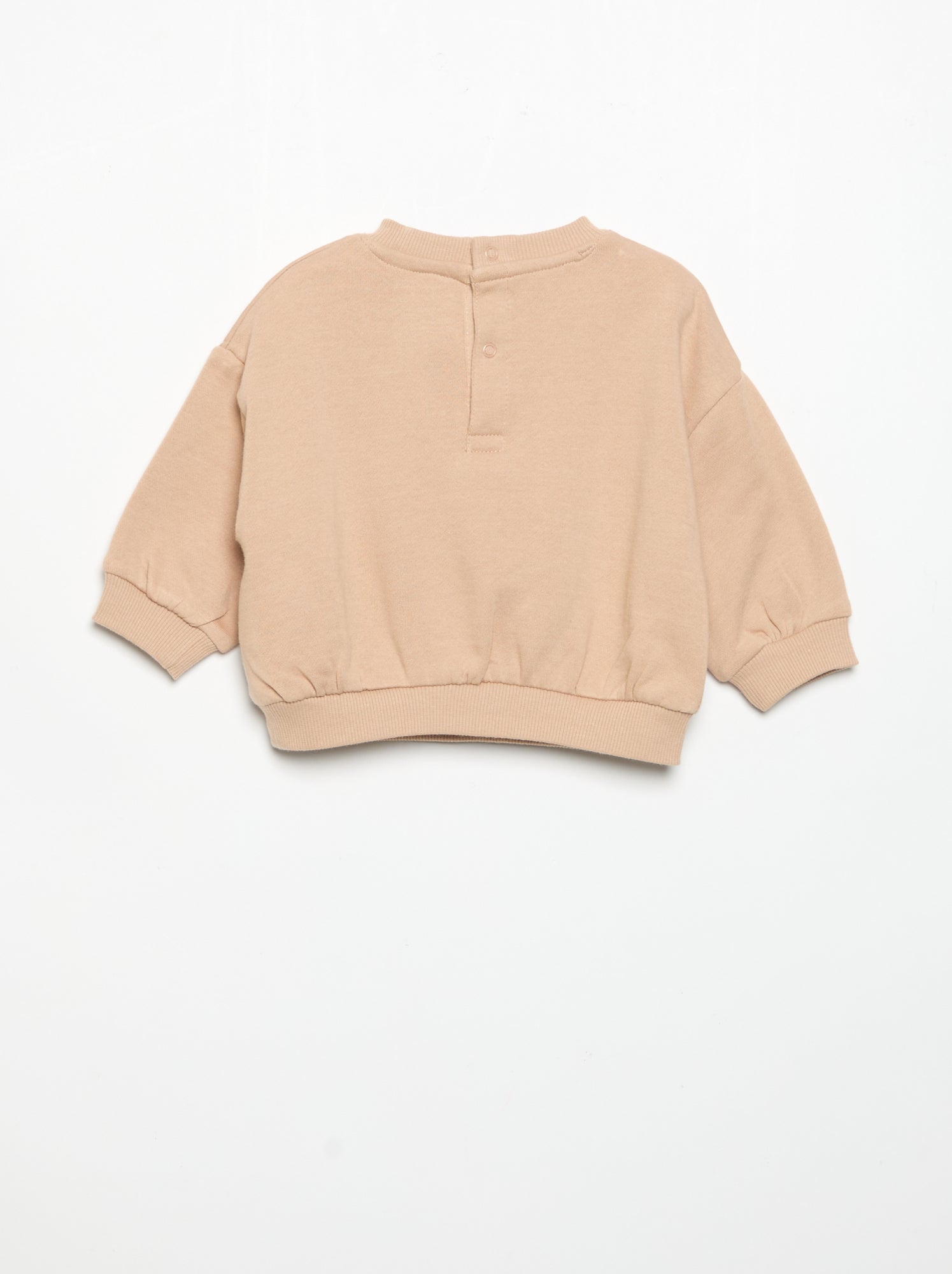 Ensemble sweat imprimé + legging - Beige