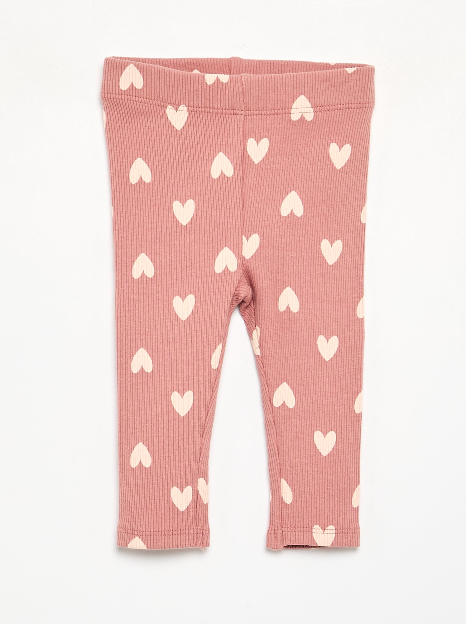 Ensemble sweat imprimé + legging - Rose