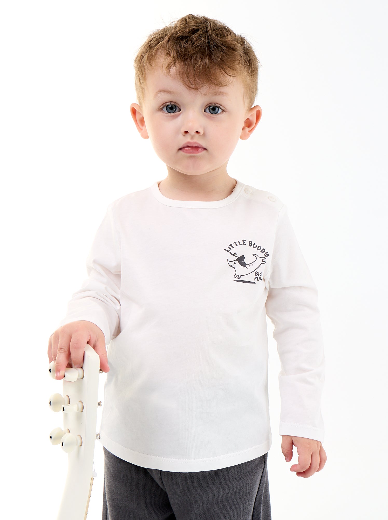 Ensemble sweat + jogging + t-shirt - 3 pièces - Beige (FXZ51_2)