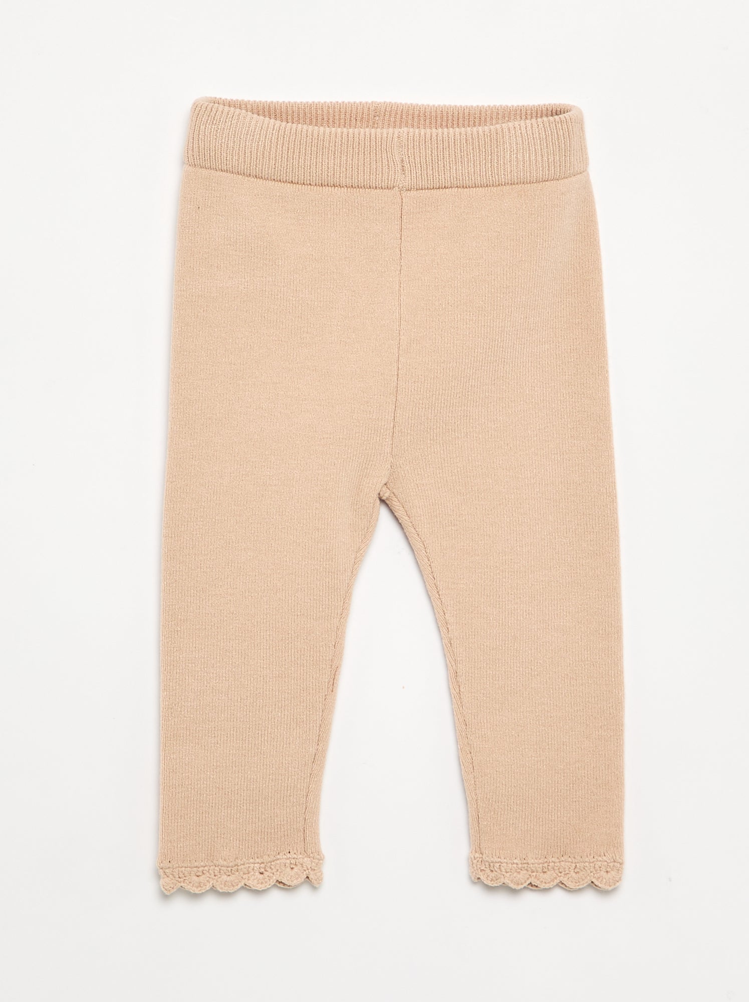 Ensemble sweat + legging en maille compact - 2 pièces - Beige