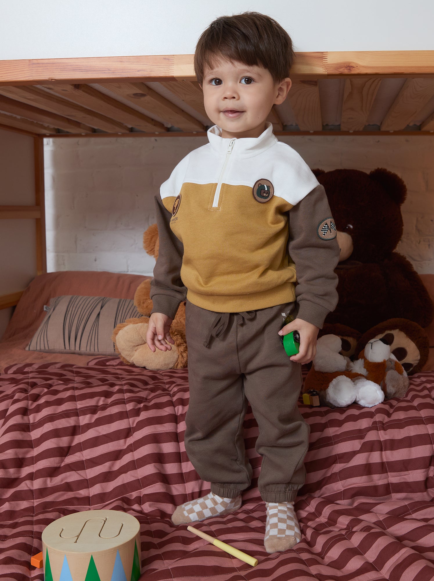 Ensemble sweat + pantalon de jogging - Jaune