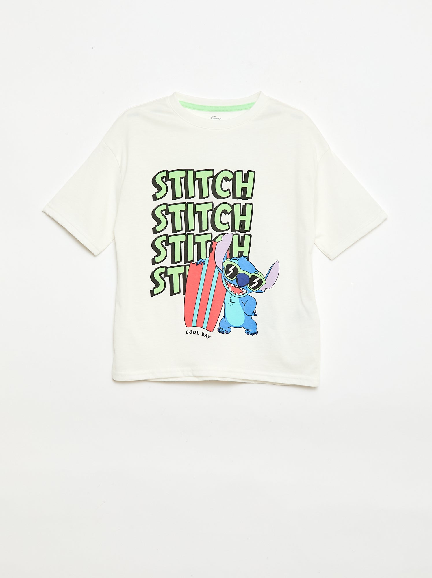 Ensemble T-shirt + bermuda 'Disney' - 2 pièces - Blanc (FPQ86_2)