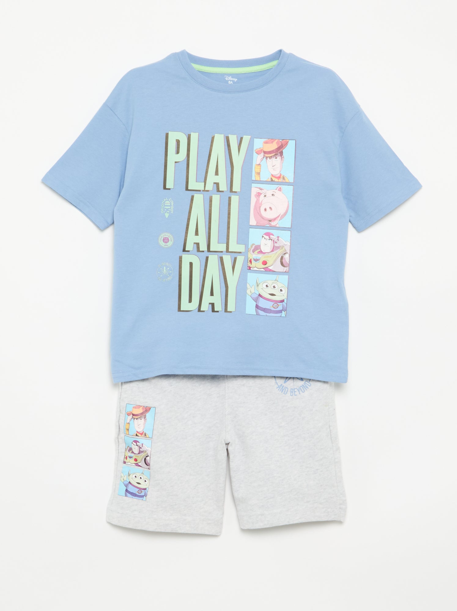 Ensemble T-shirt + bermuda 'Disney' - 2 pièces - Bleu (FPQ86_4)