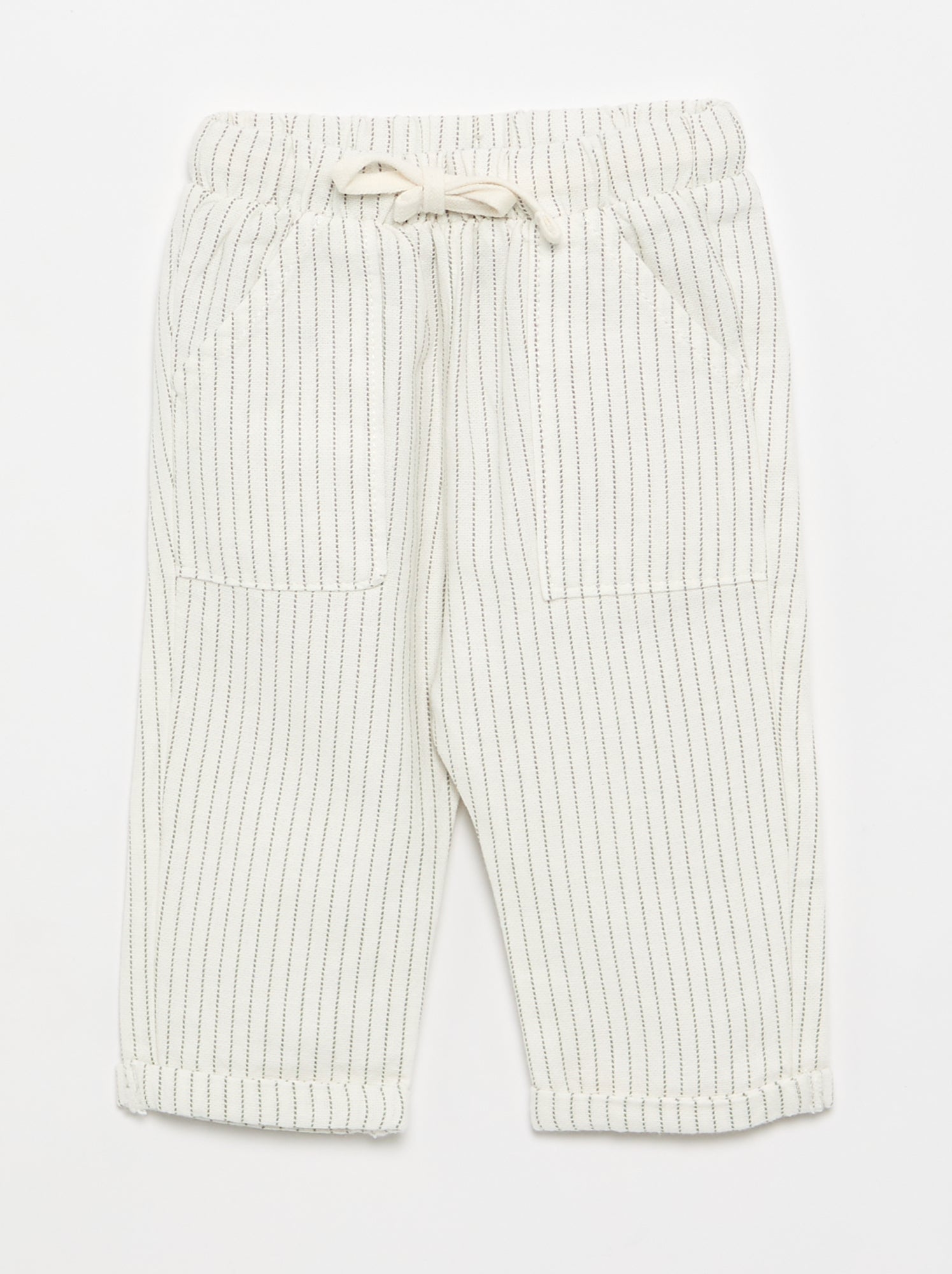Ensemble t-shirt mao + pantalon - 2 pièces - Blanc