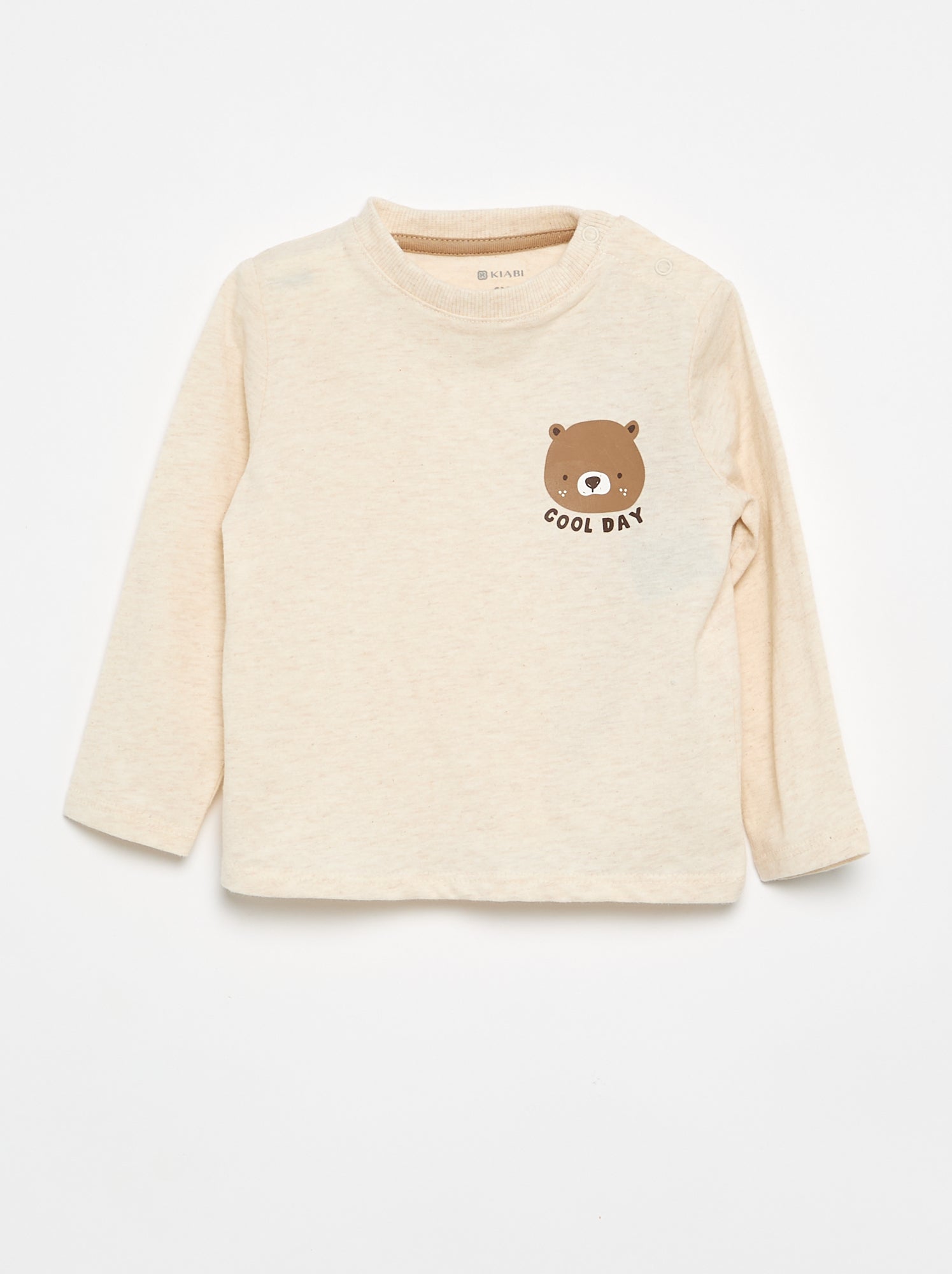 Ensemble T-shirt + pantalon de jogging - 2 pièces - Beige