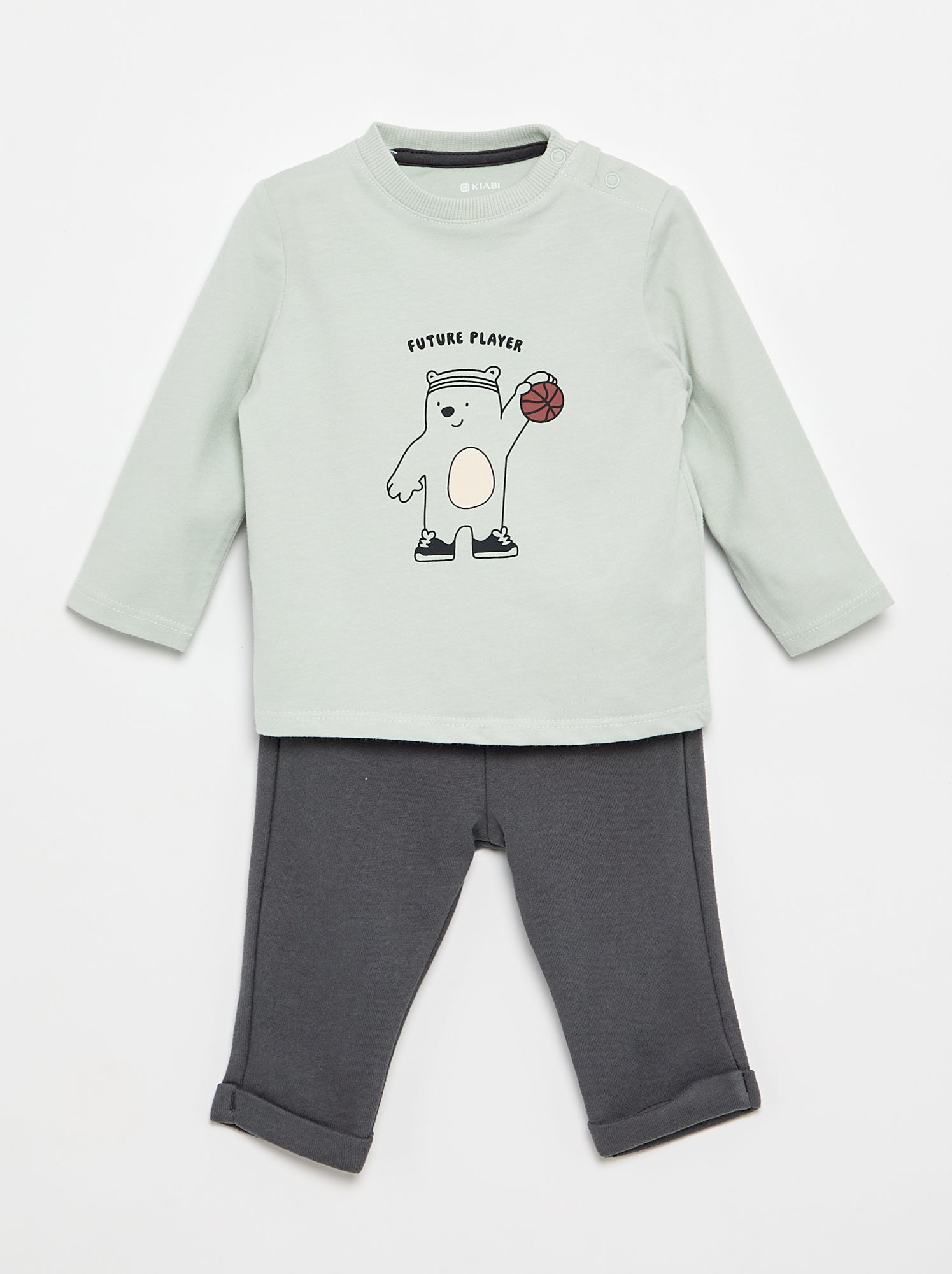 Ensemble T-shirt + pantalon de jogging - 2 pièces - Bleu