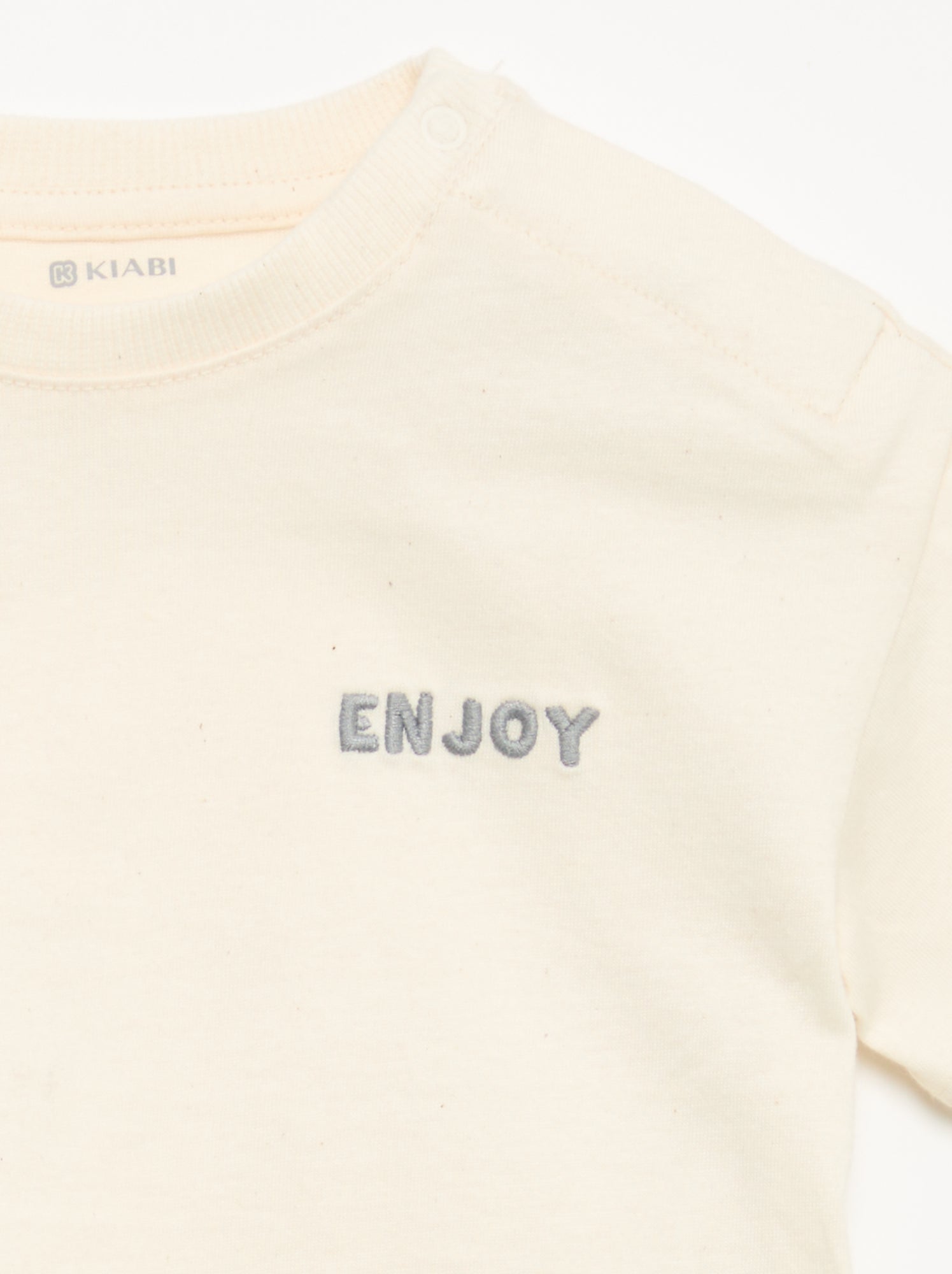 Ensemble T-shirt + pantalon de jogging - Blanc