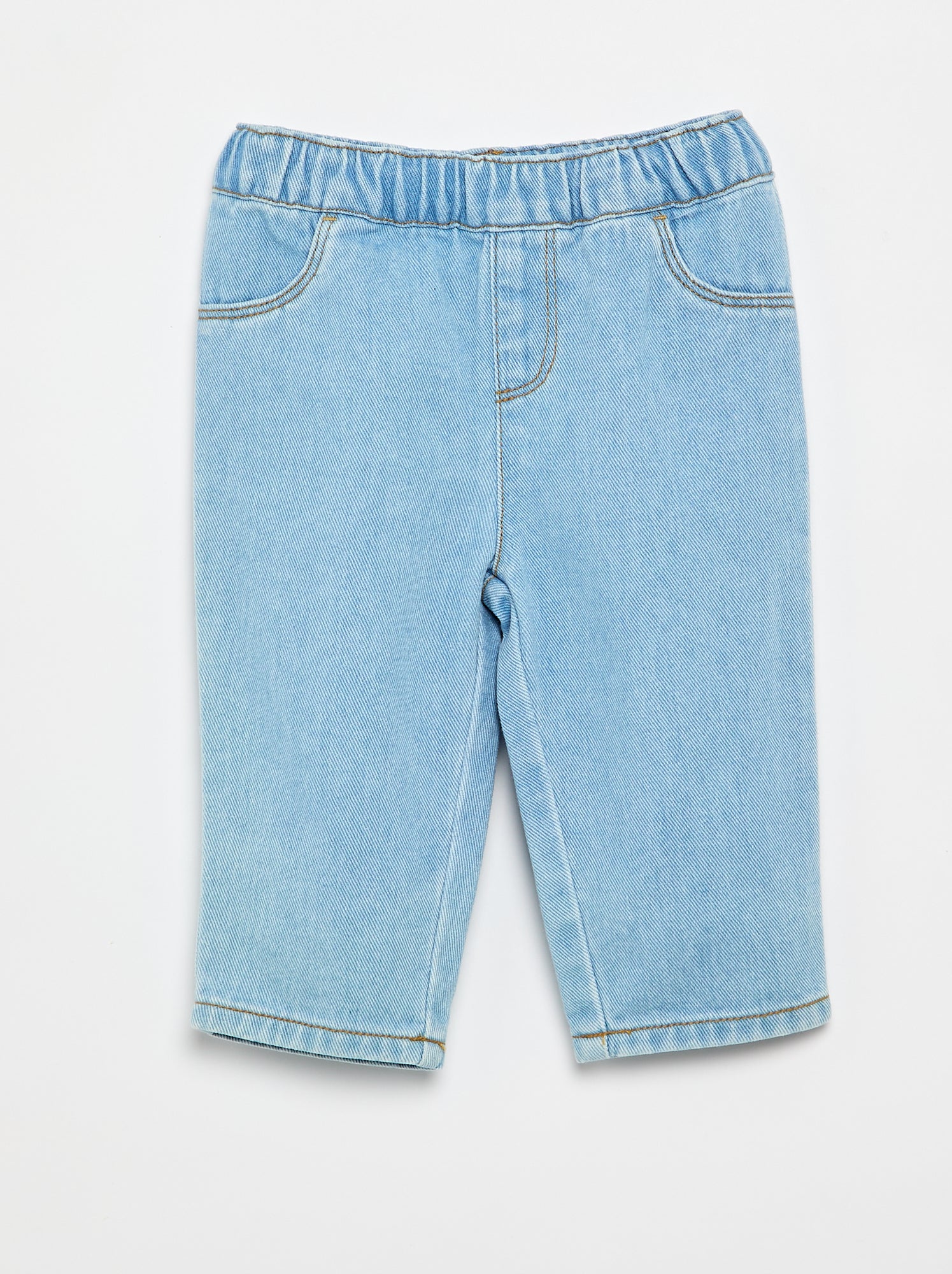 Ensemble t-shirt + pantalon denim - 2 pièces - Blanc