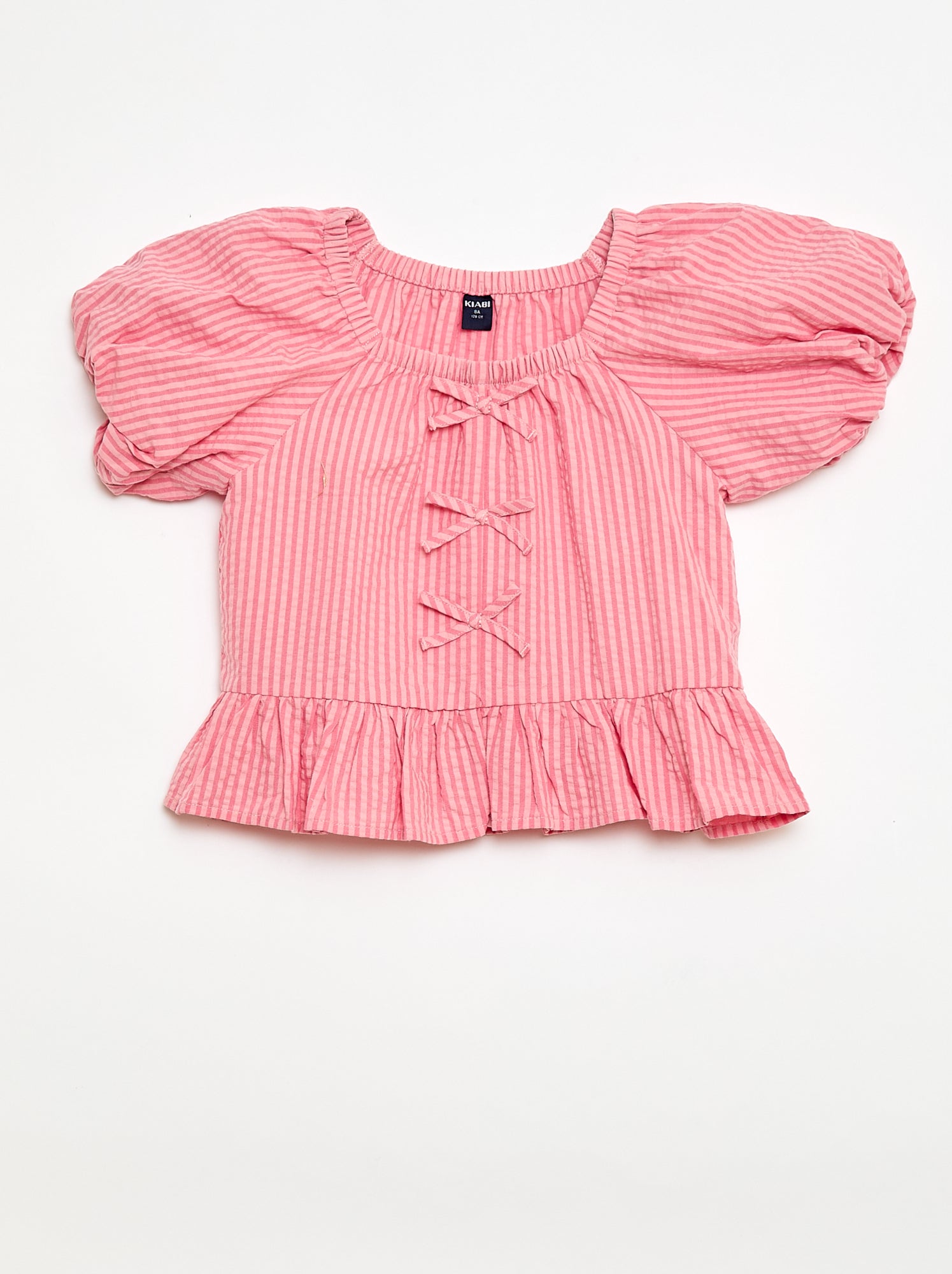 Ensemble top + pantalon avec détails en coton - Rose