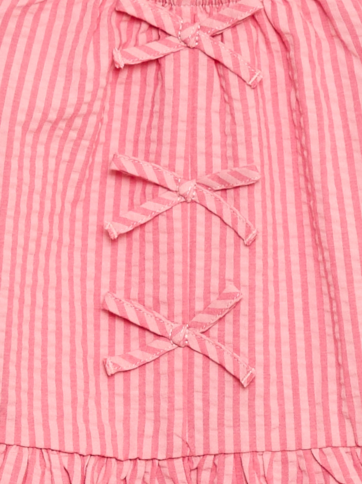 Ensemble top + pantalon avec détails en coton - Rose
