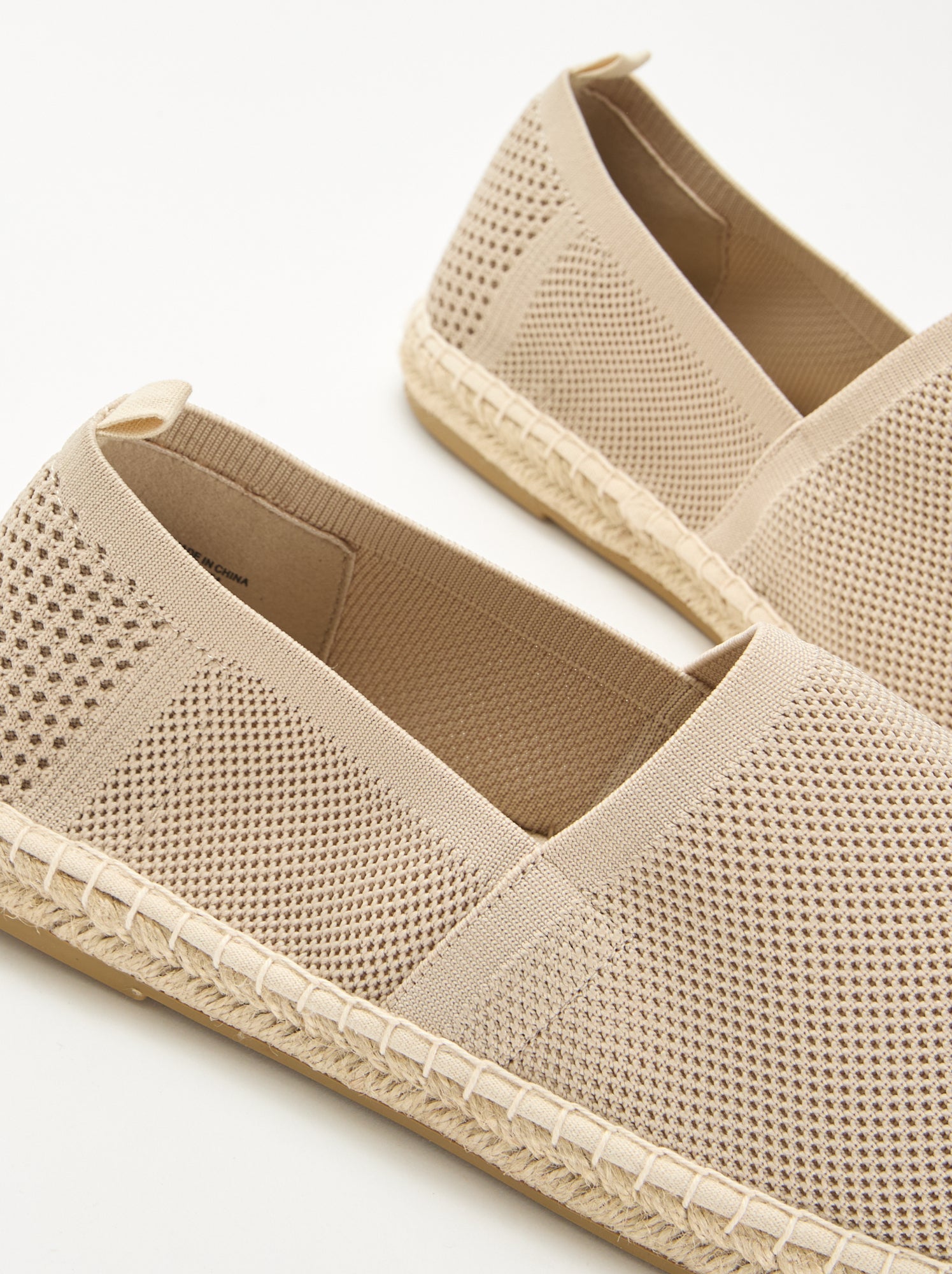 Espadrilles en mesh - Beige