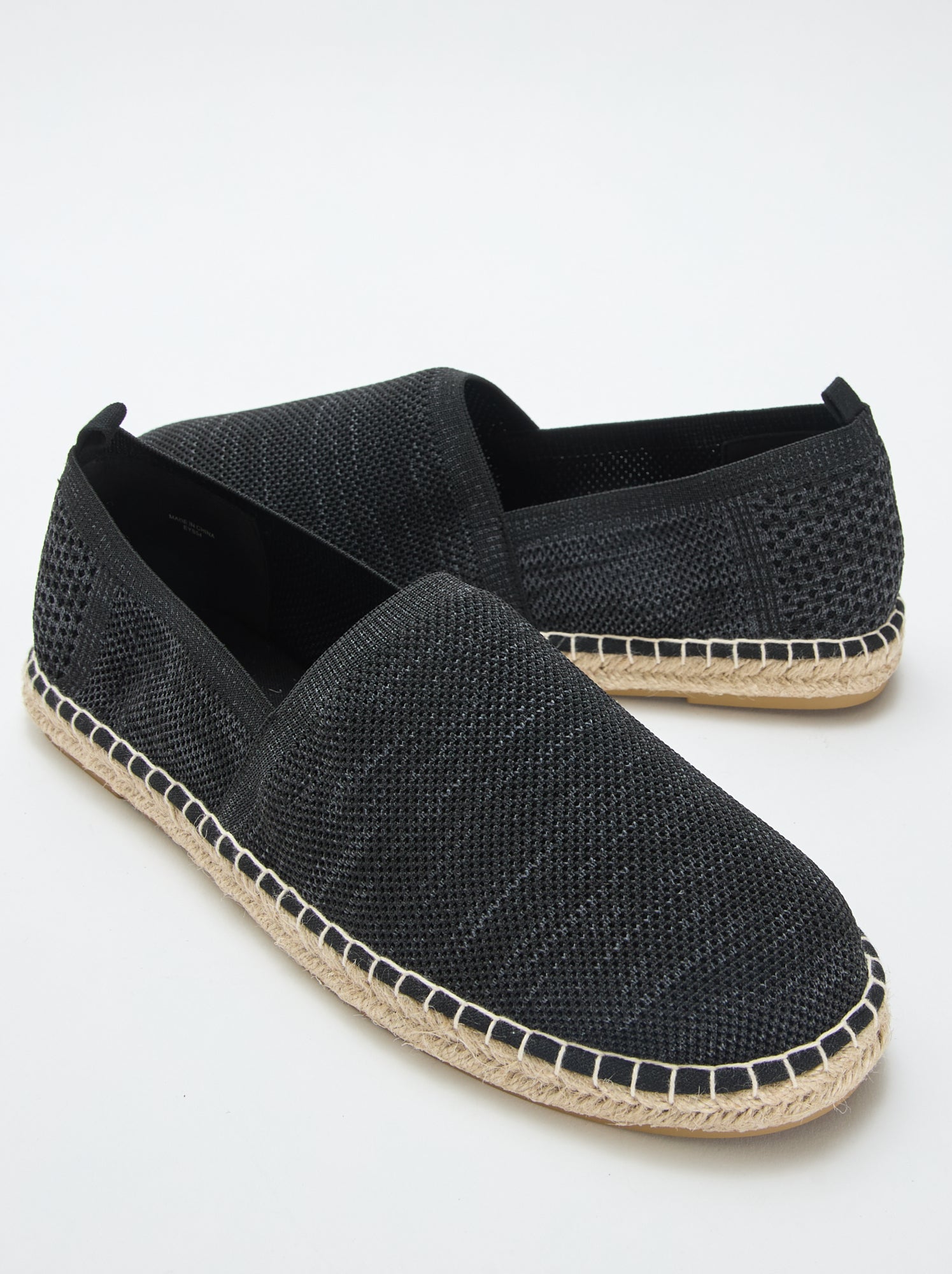 Espadrilles en mesh - Noir