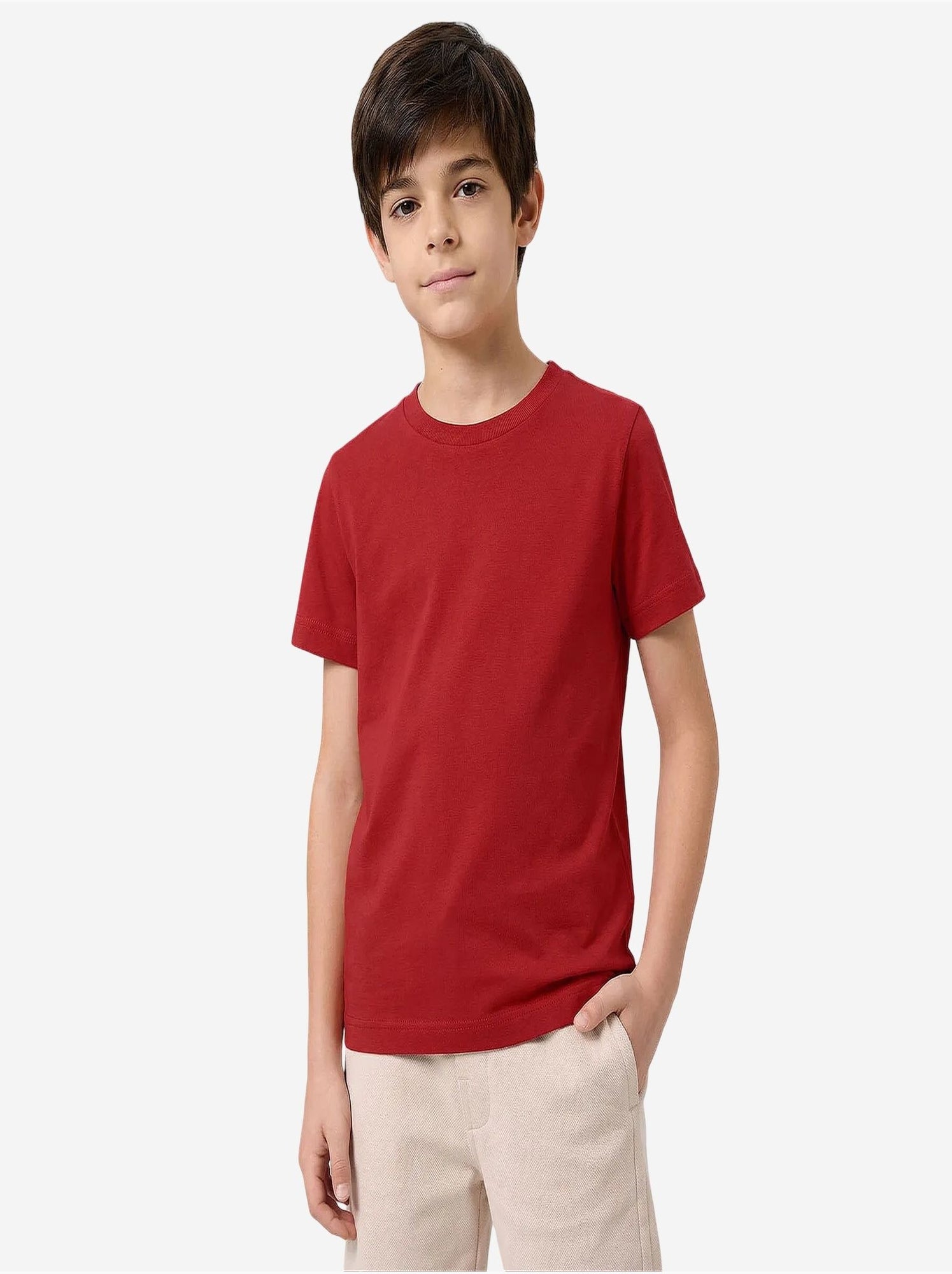 T-shirt homme en coton et élasthanne tommy - Rouge