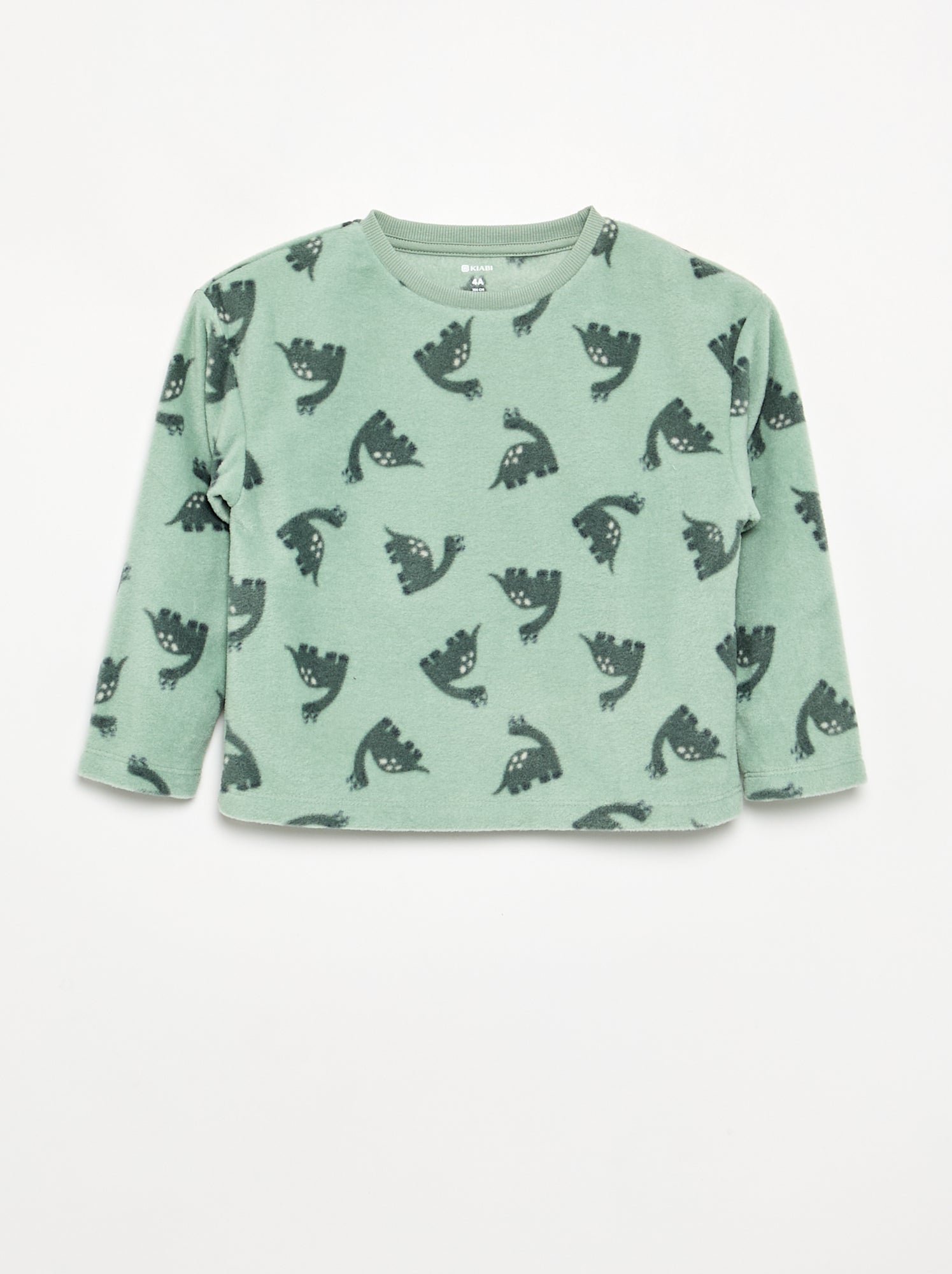 Pyjama 2 pièces en polaire - Vert