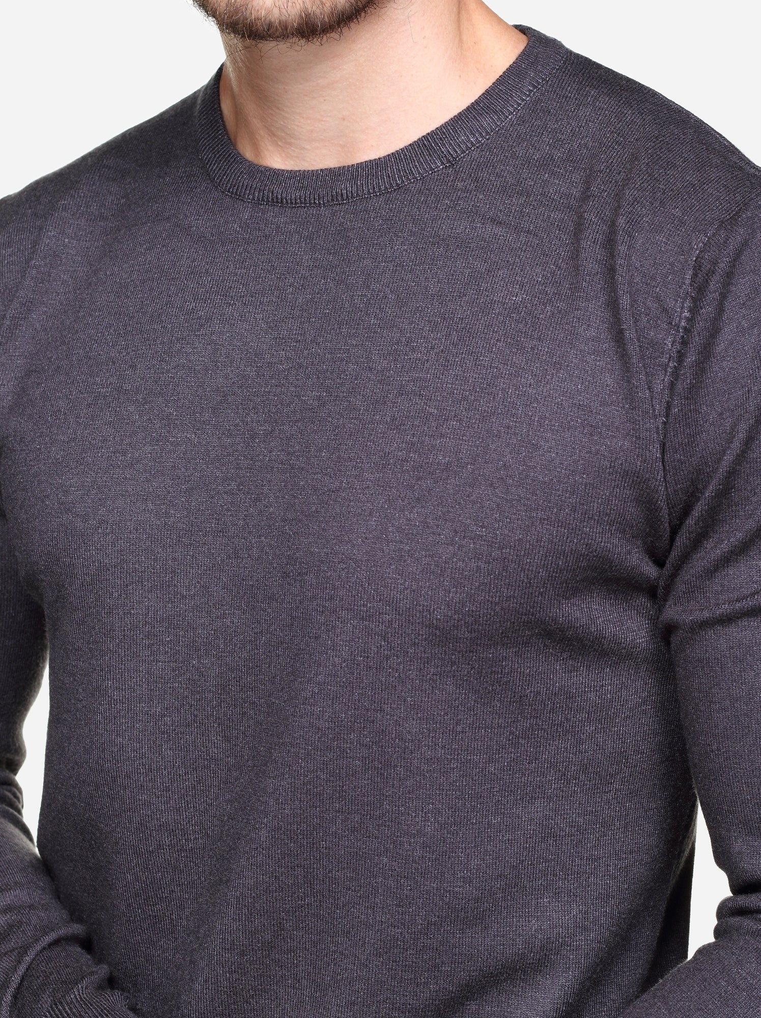 Pull col rond - Kenzarro - Gris foncé