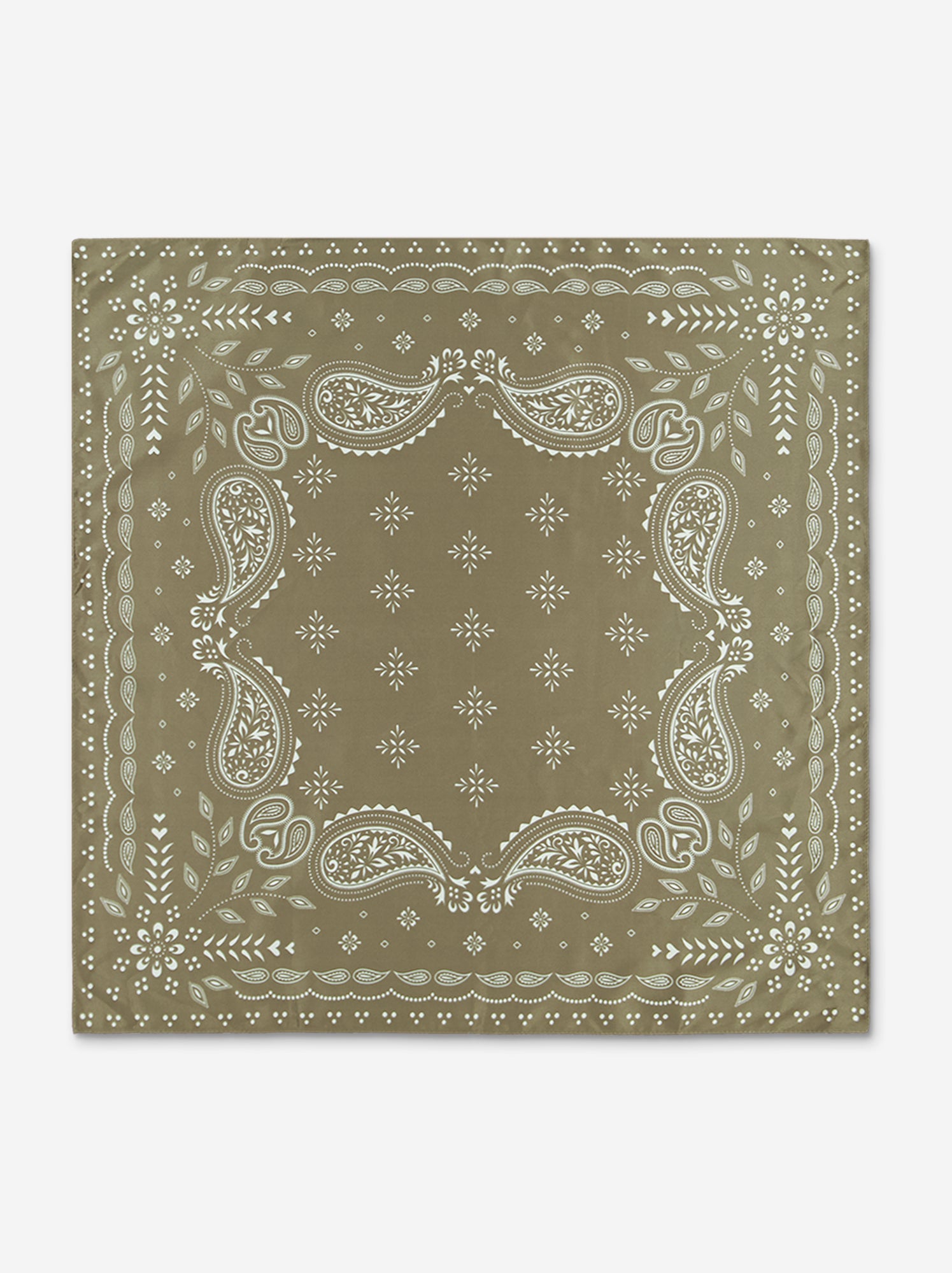 Foulard à motifs - Kaki
