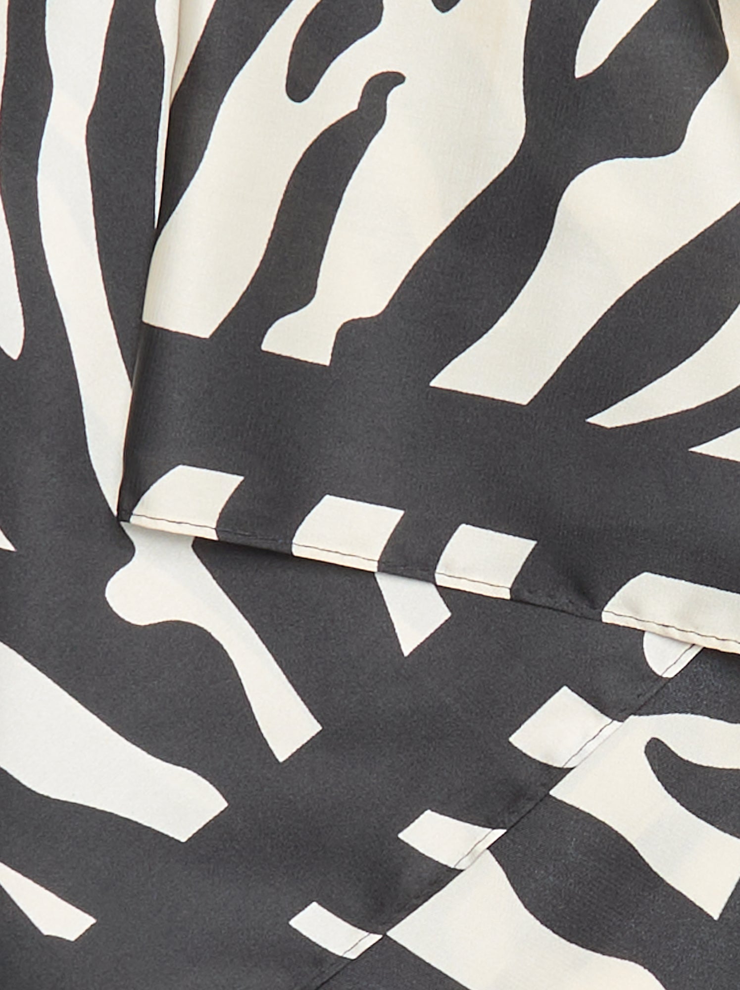 Foulard imprimé 'zèbre' - Noir